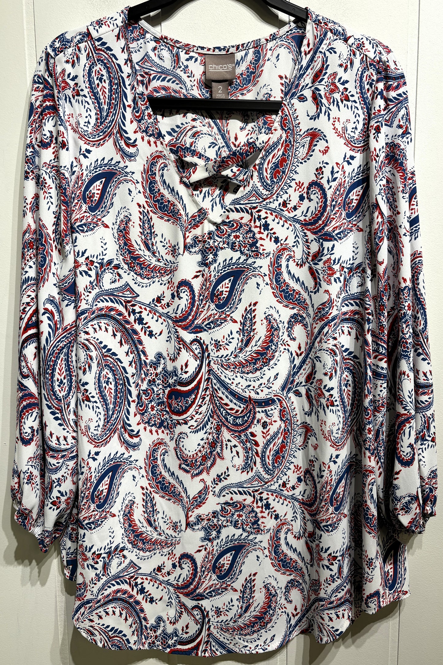 Chico's Paisley Print Blouse