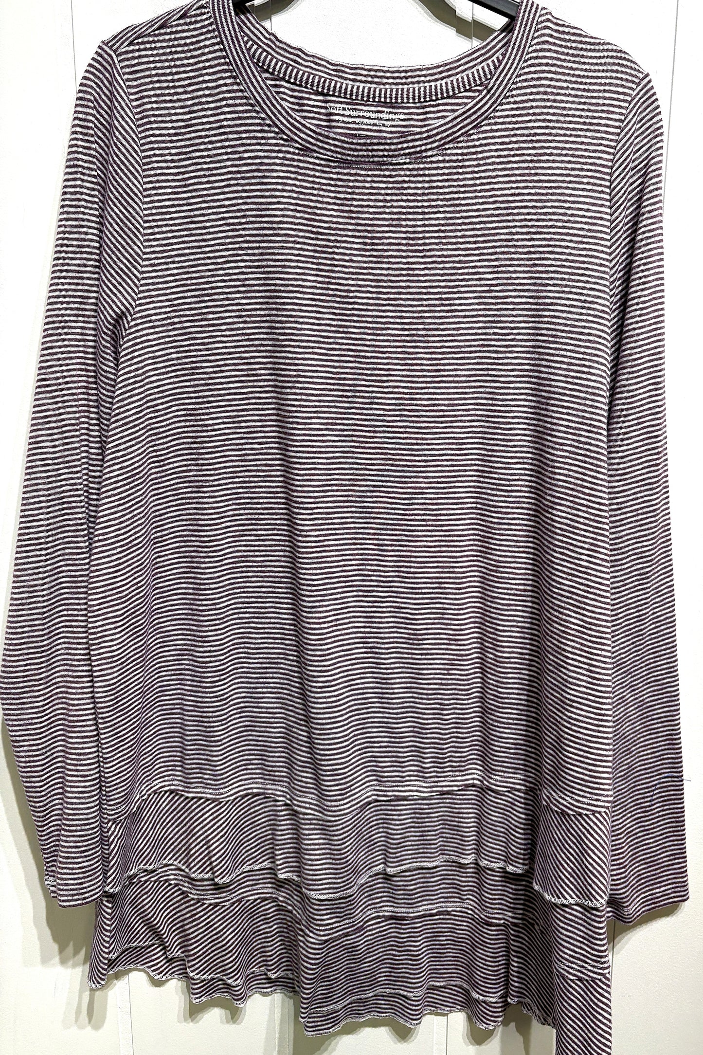 Soft Surroundings LS Striped Top