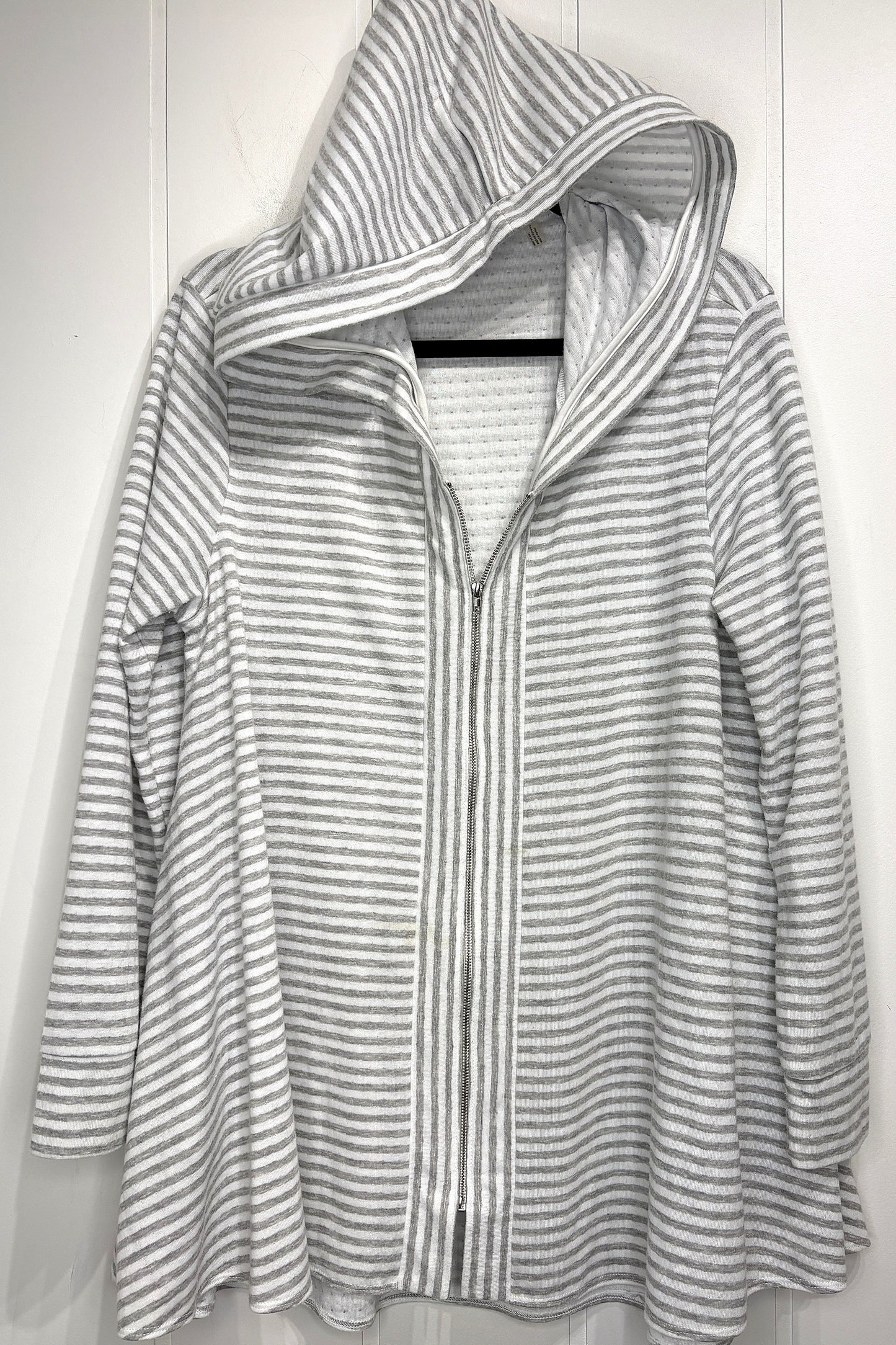 Simply Noelle Full Zip Striped Hoodie