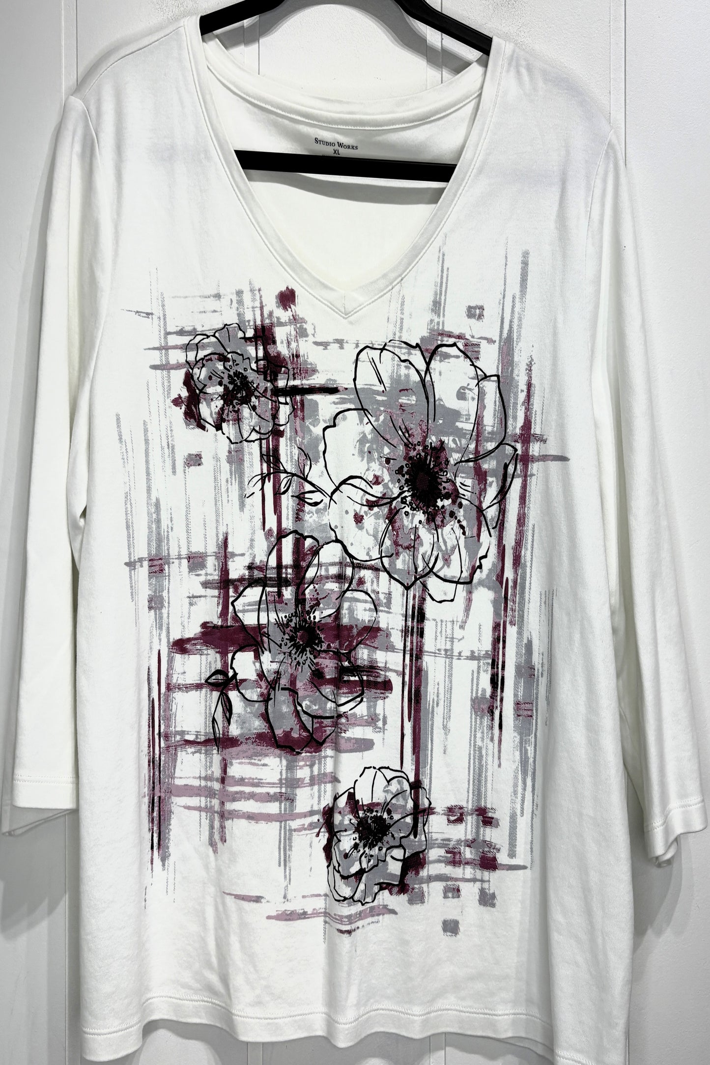 Studio Works Flwr Print Top