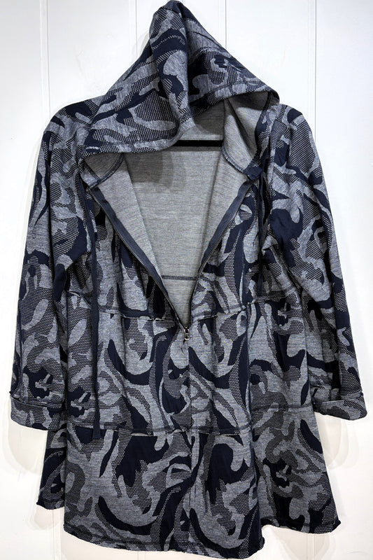 Ethyl Full Zip Knit Camo. Parka