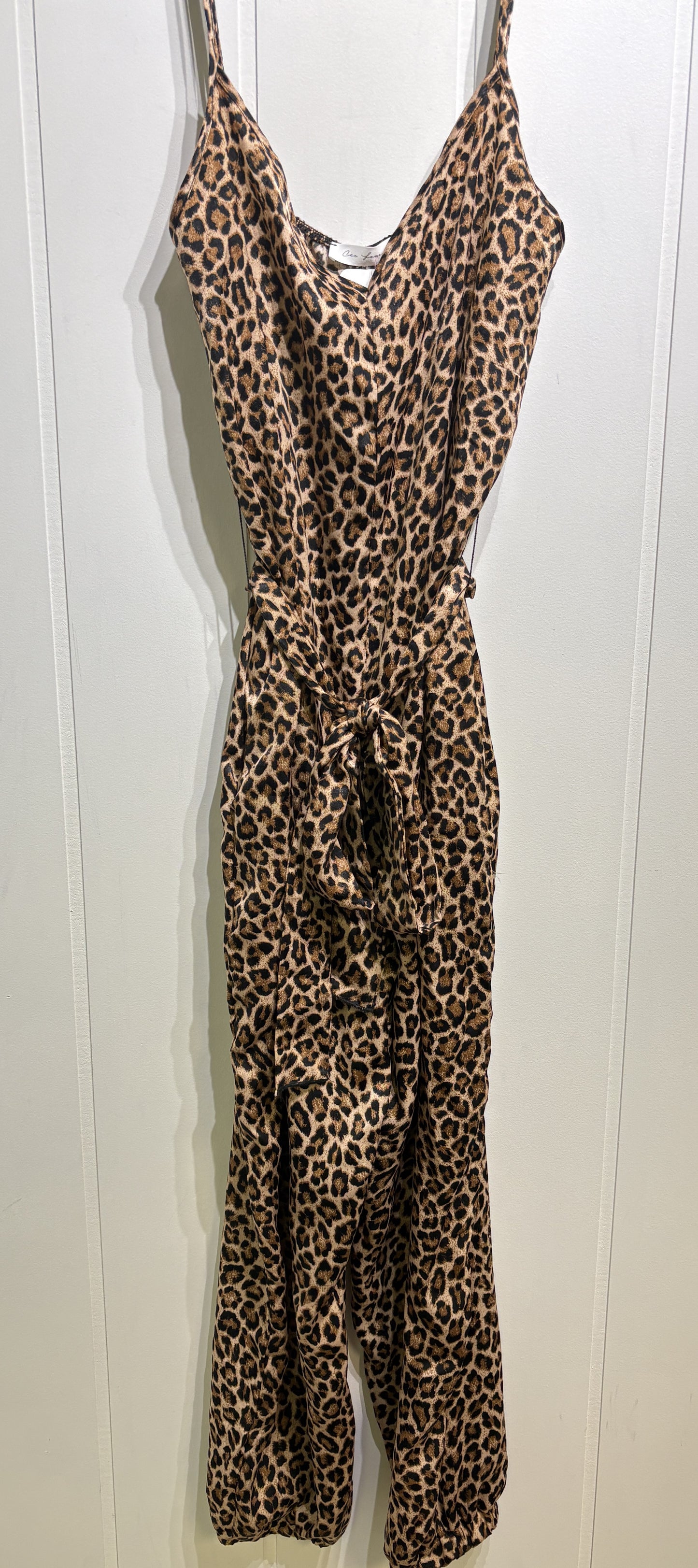 Cheetah Jumpsuit w/Belt