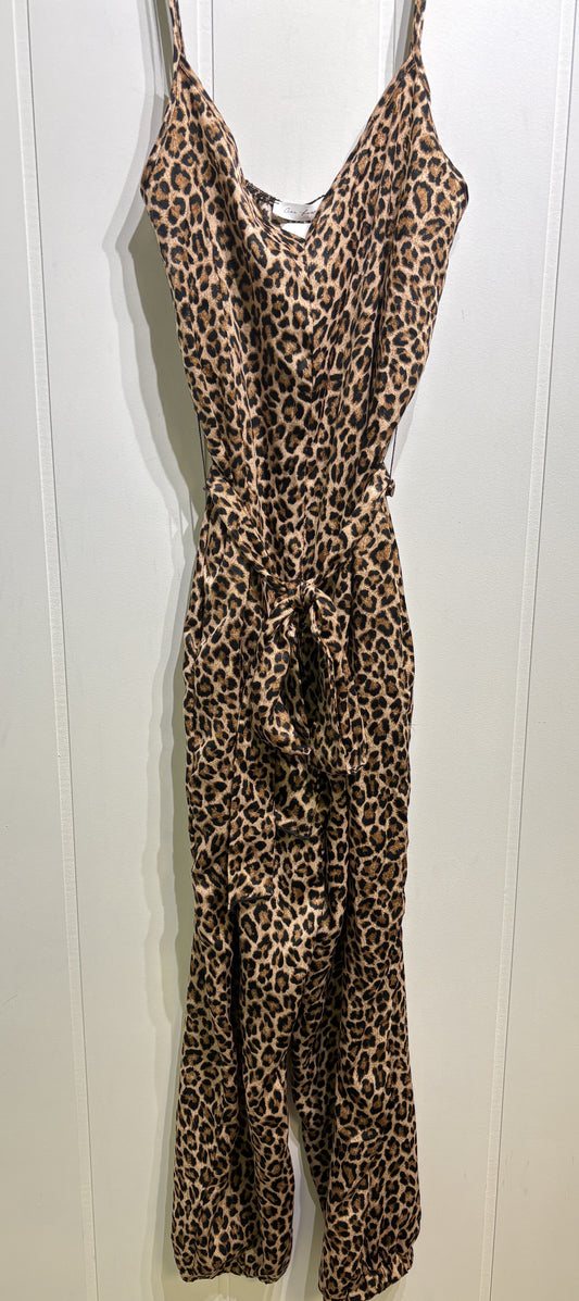Cheetah Jumpsuit w/Belt