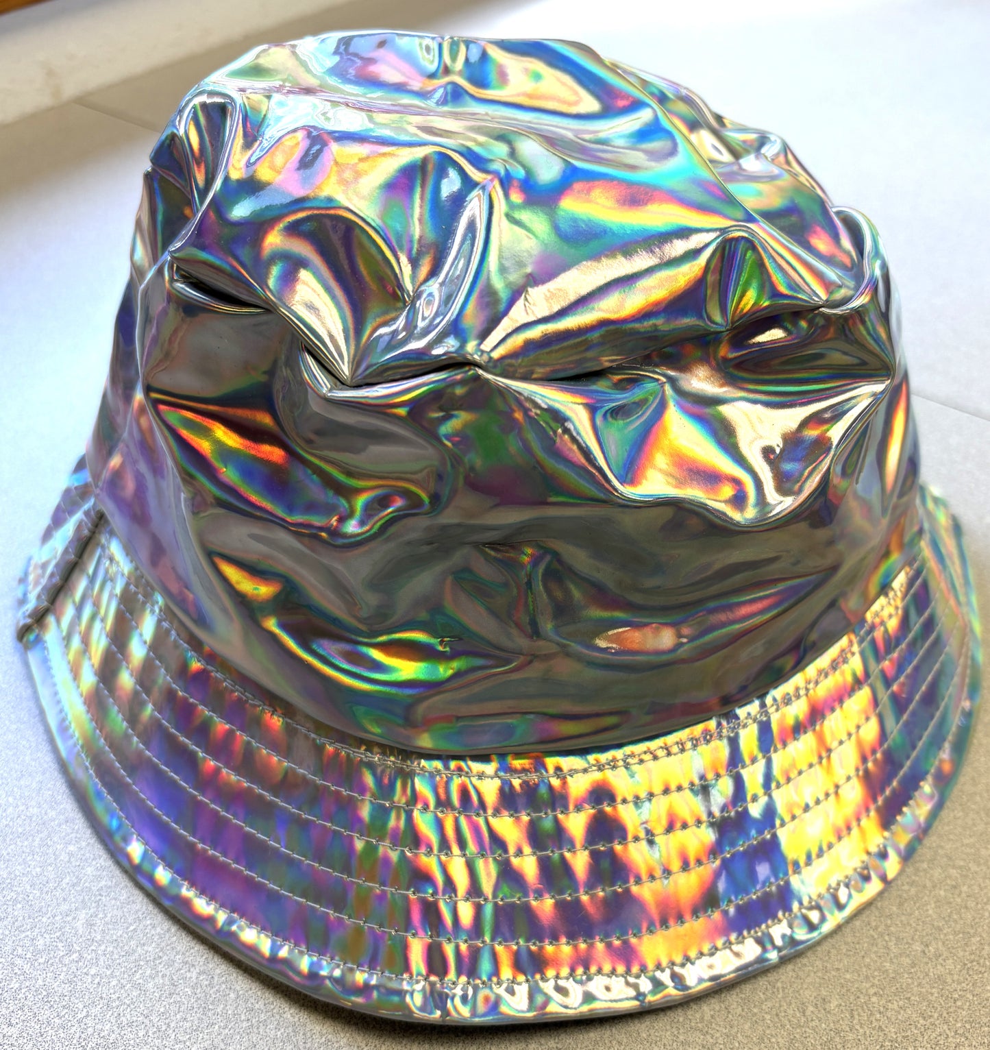 Chrome Metallic Bucket Hat