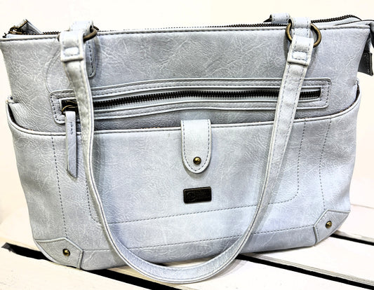 White Mountain Double Zip Purse