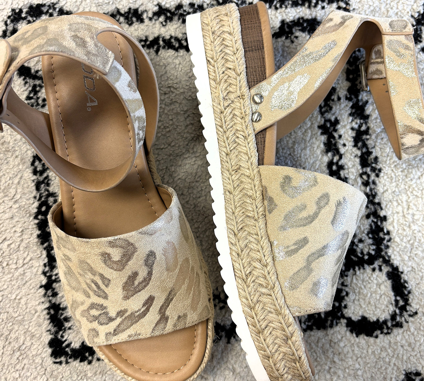Cheetah Platform Sandals