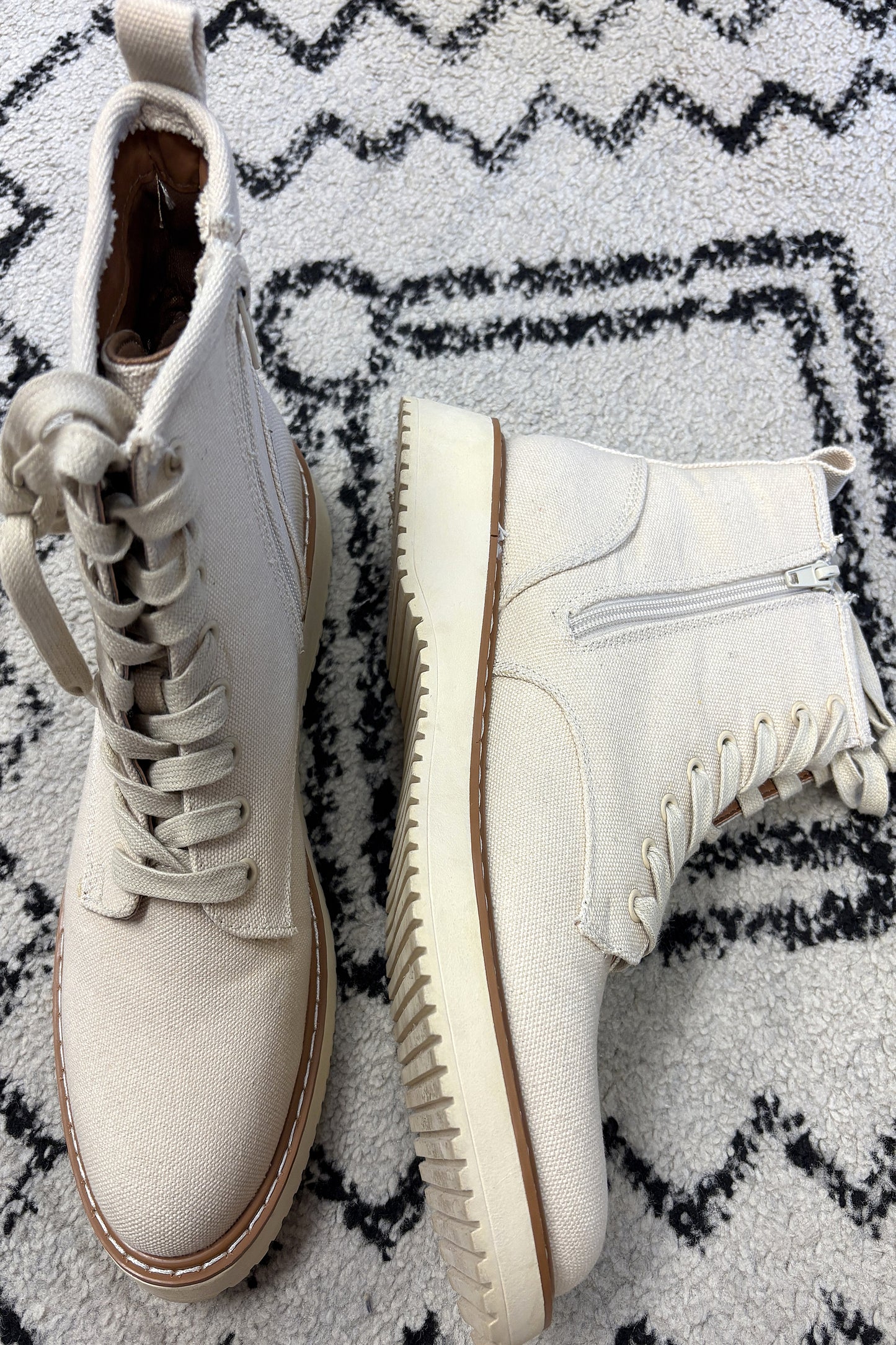 Madden Girl Canvas Combat Boots