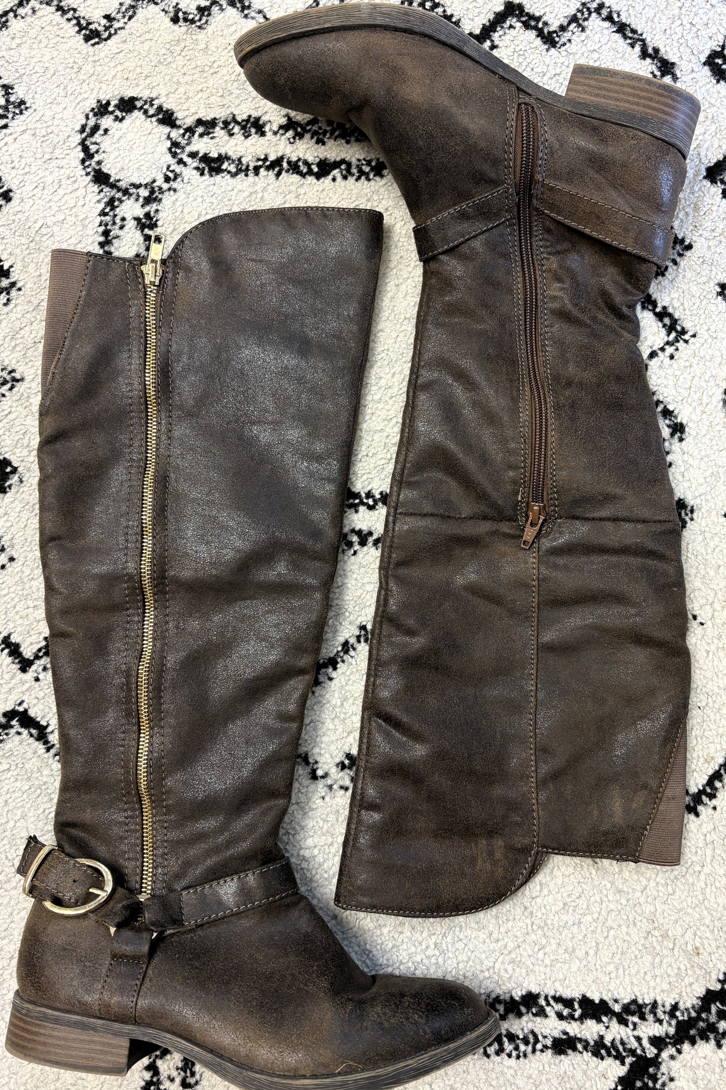 Mossimo Knee-high Buckle Boots