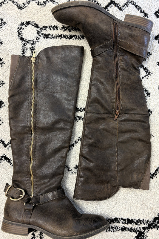 Mossimo Knee-high Buckle Boots