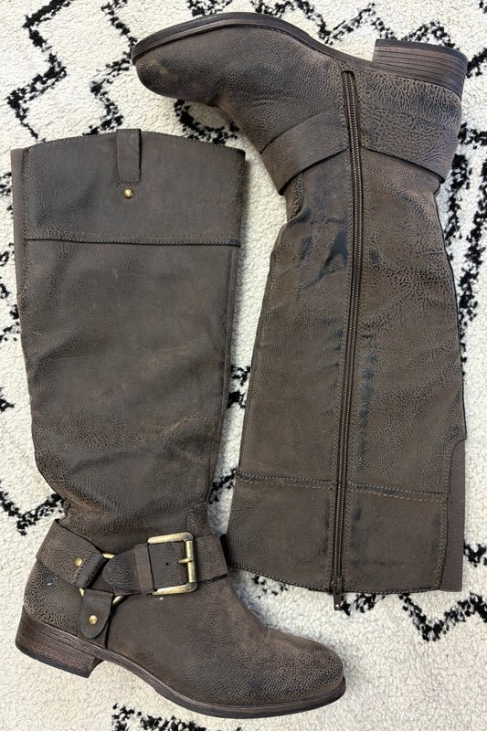Ruff Hewn Knee-high Buckle Boots