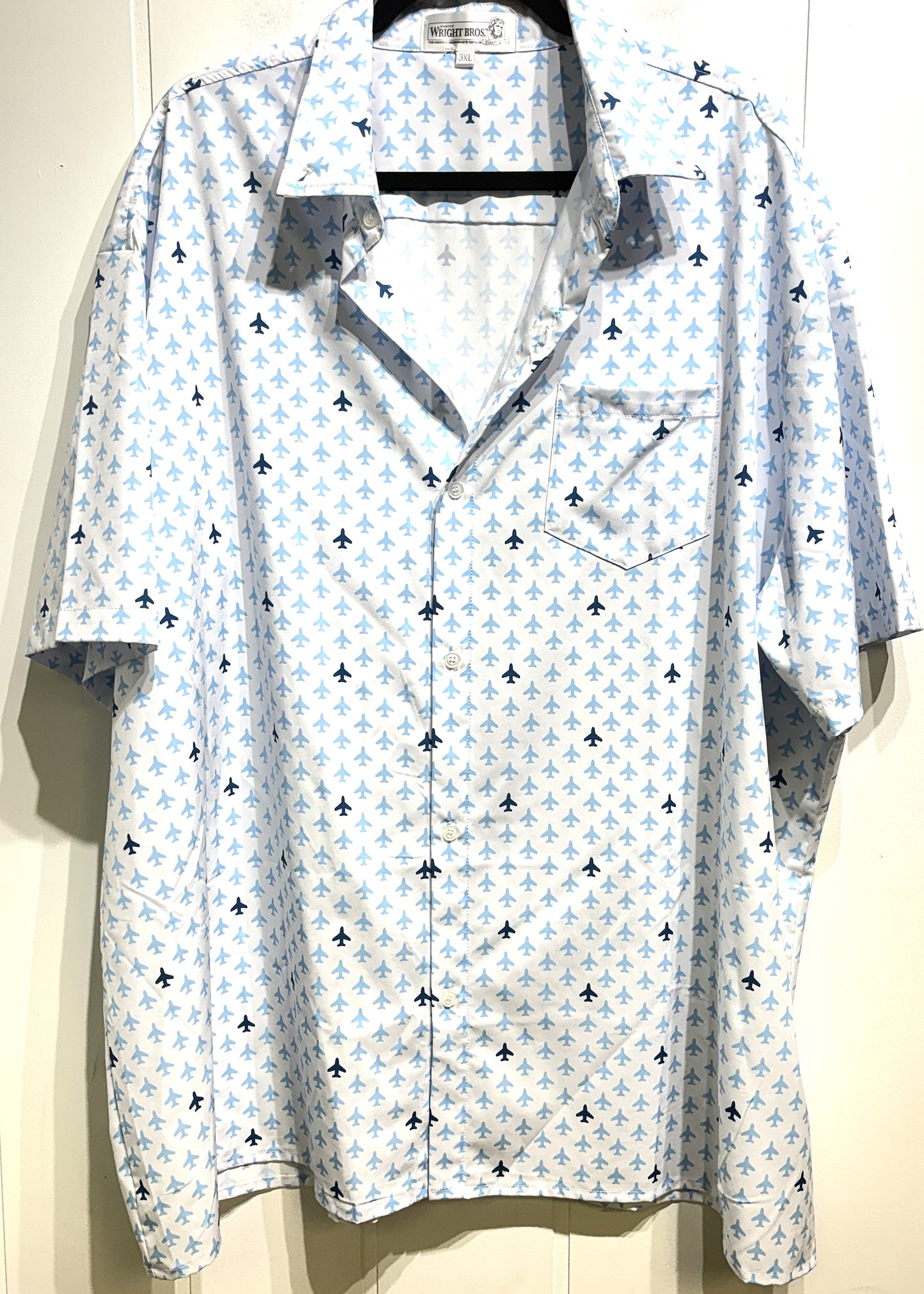 Wright Bro's SS Airplane Button-up