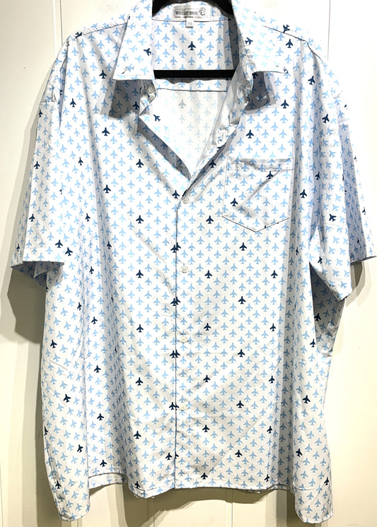 Wright Bro's SS Airplane Button-up