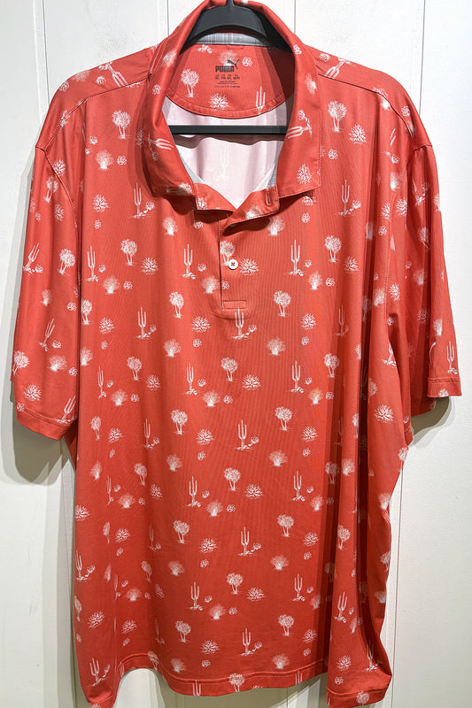 Puma Desert Print Golf Polo