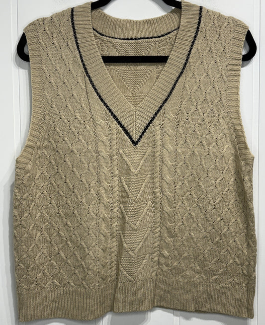 V-neck Sleeveless Sweater Vest