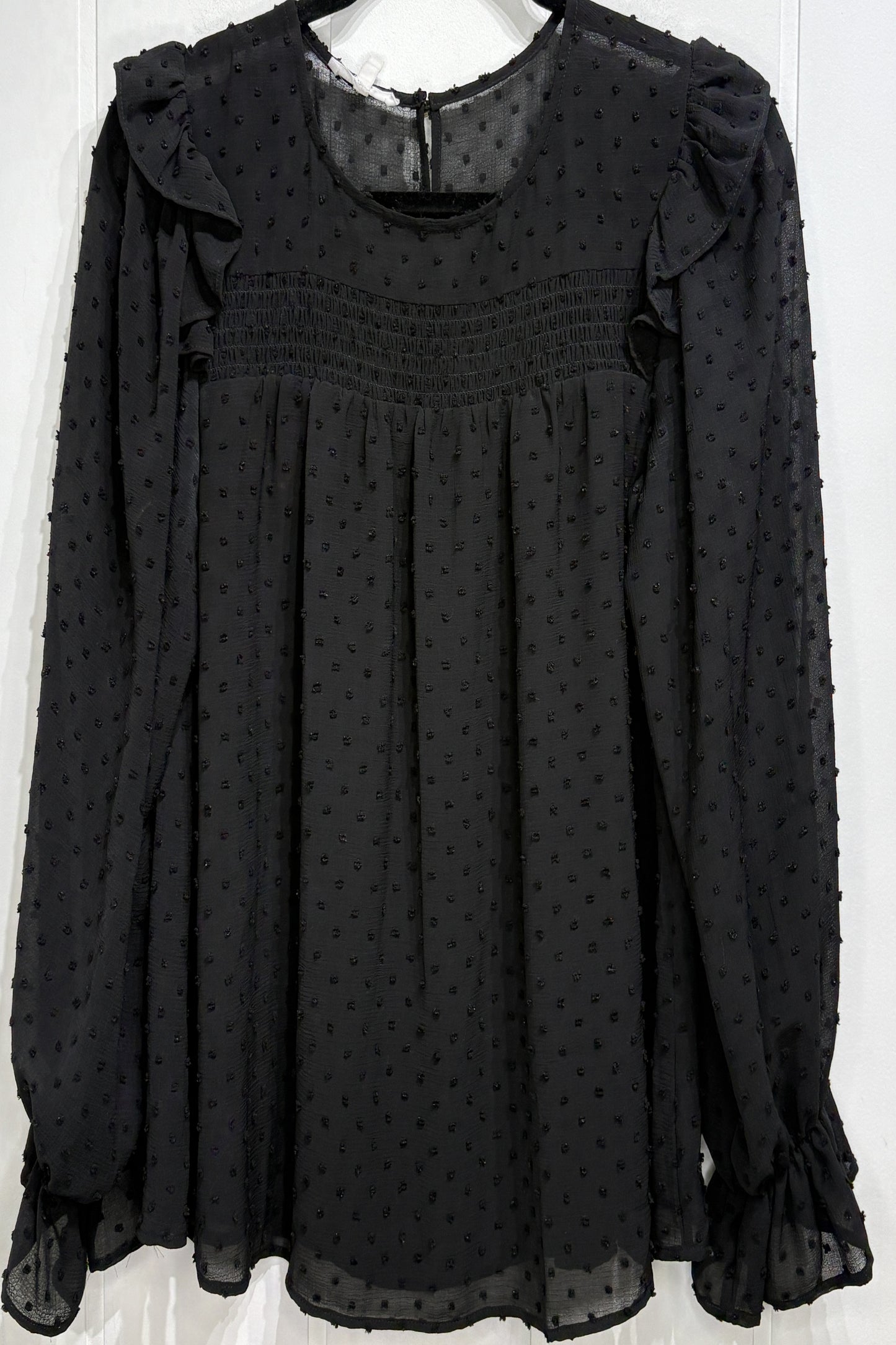 Maurices Dotted Textured Blouse