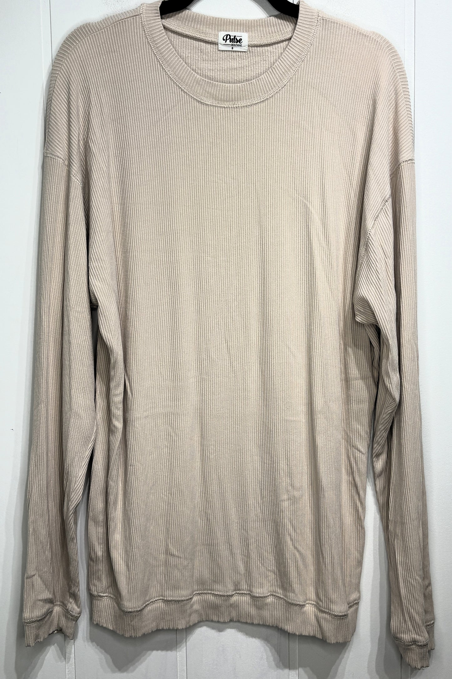 The Pulse Boutique LS Ribbed Top