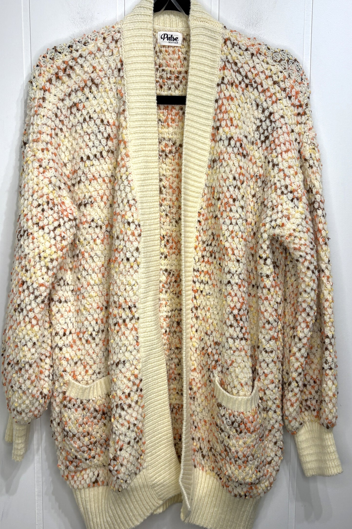 Pulse Boutique Speckled Cardigan Sweater