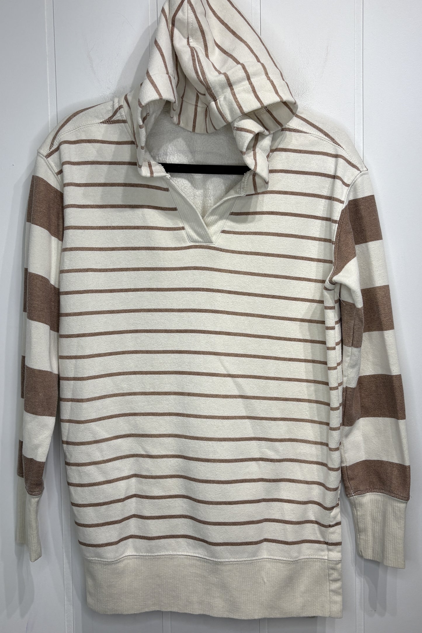 Maurices Oversized Striped Hooded Sweater