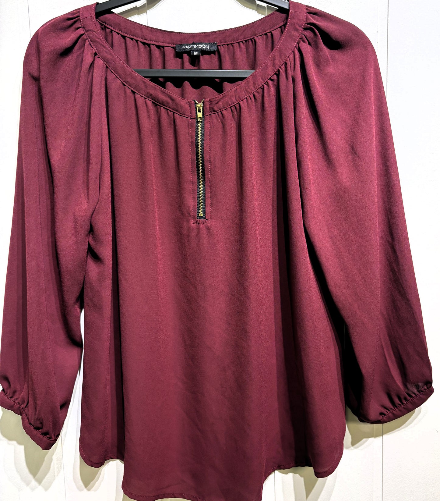 Papermoon Sheer Blouse w/Zipper