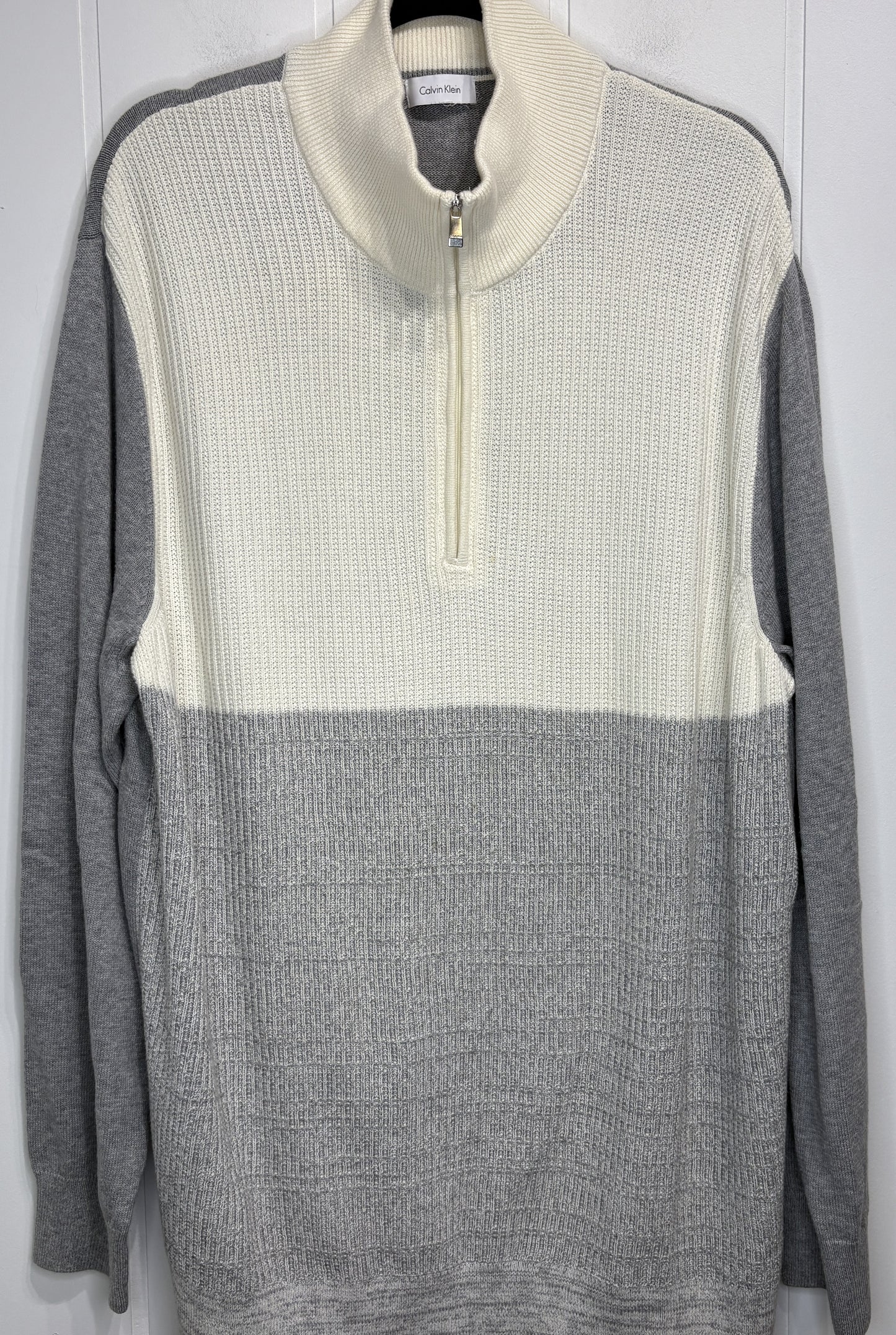 Calvin Klein 3/4 Zip Pullover Sweater