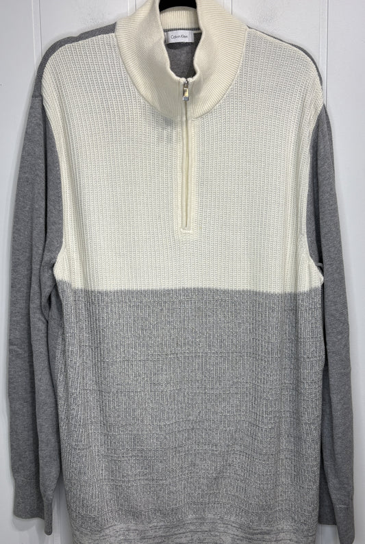 Calvin Klein 3/4 Zip Pullover Sweater