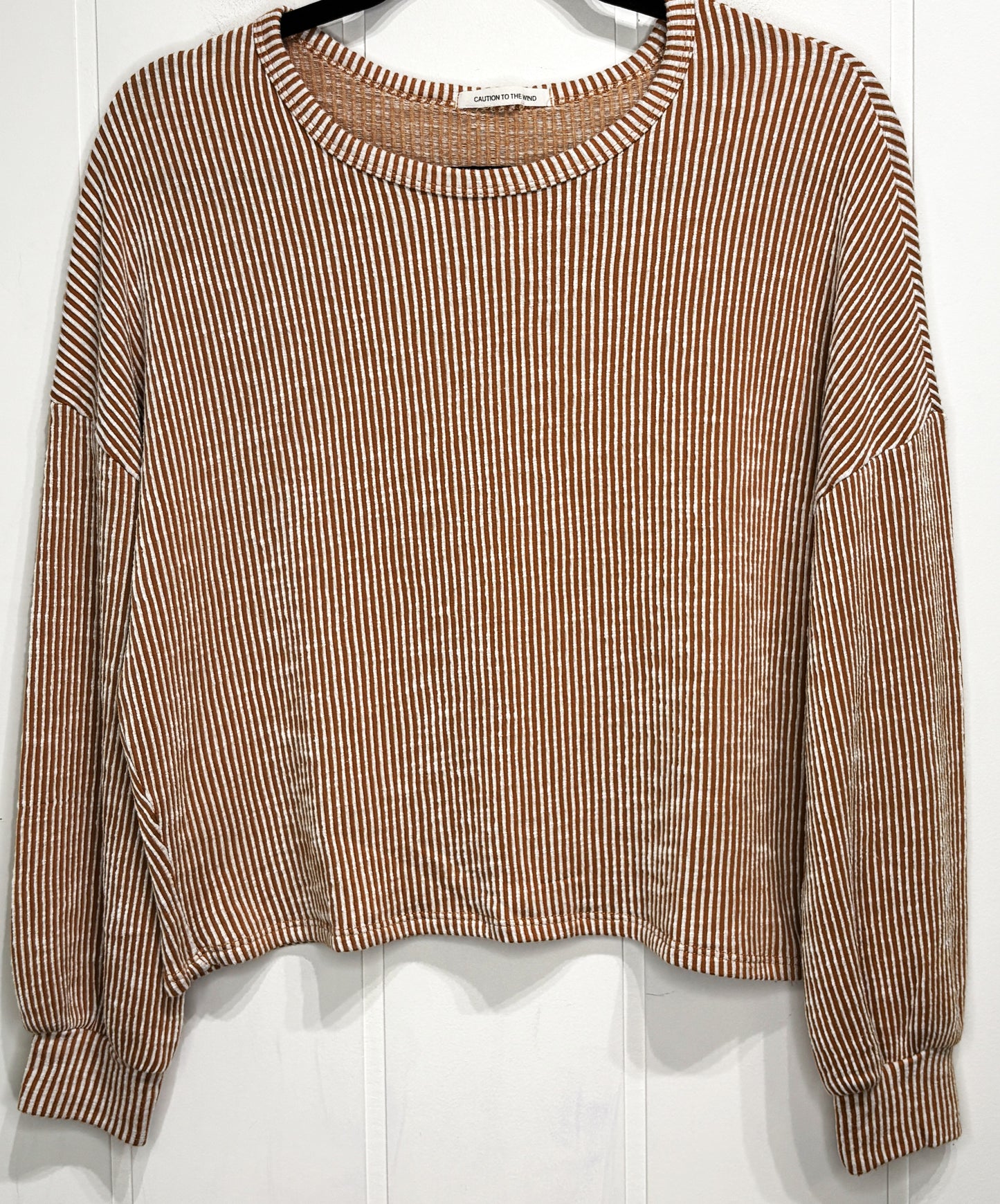 Caution To The Wind Ribbed Sweater