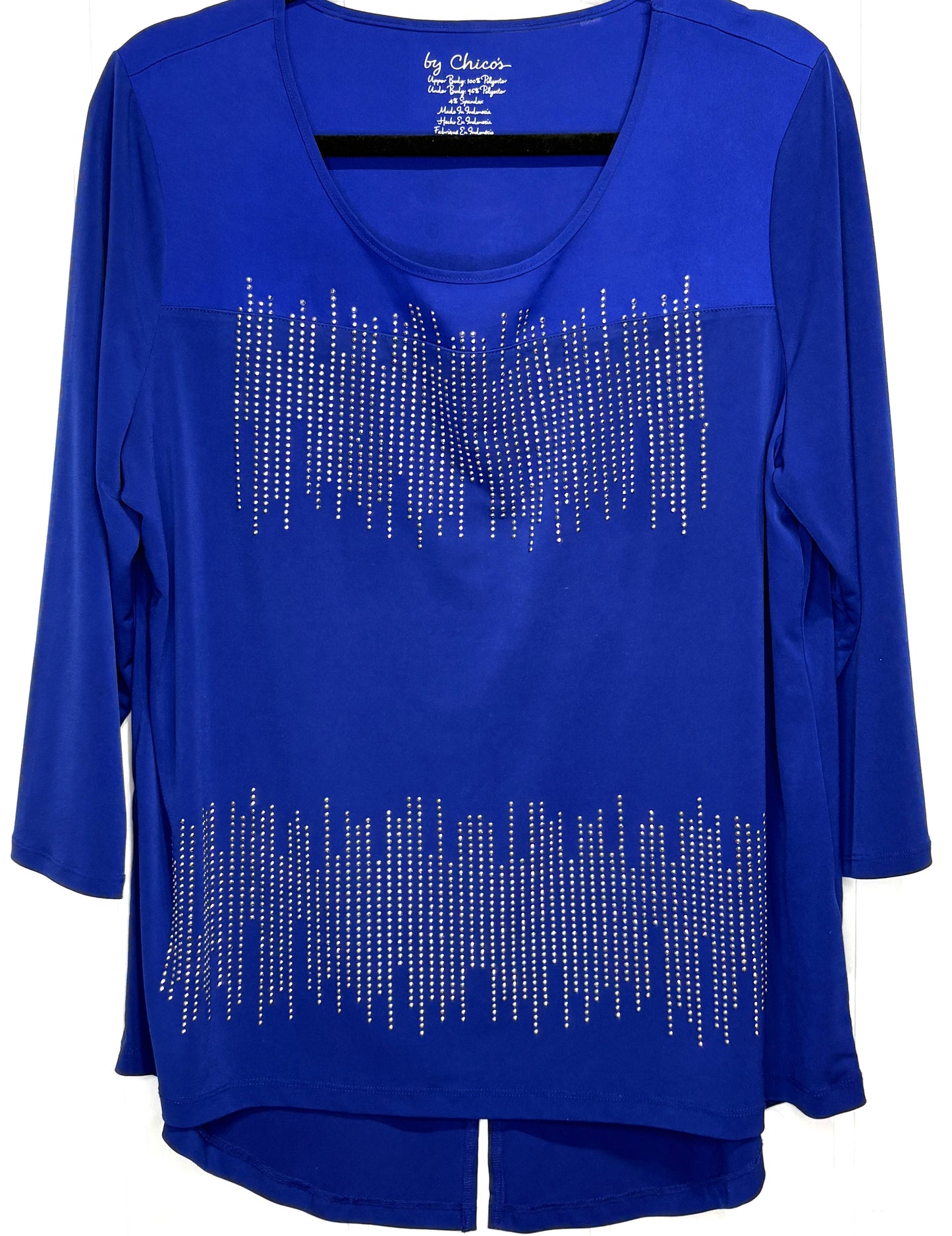 Chico's Bedazzled Tunic Blouse