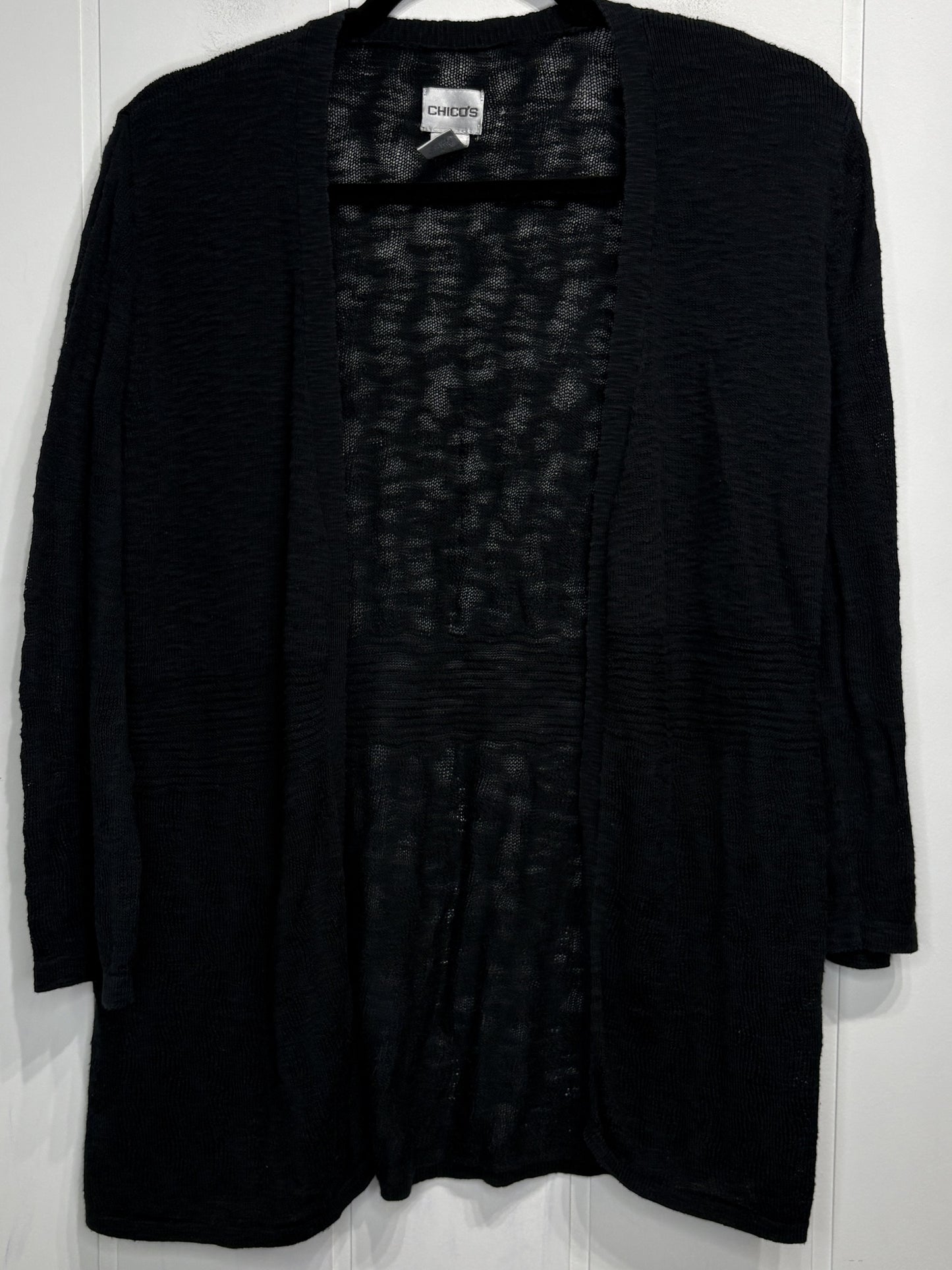 Chico's LS Open Front Cardigan