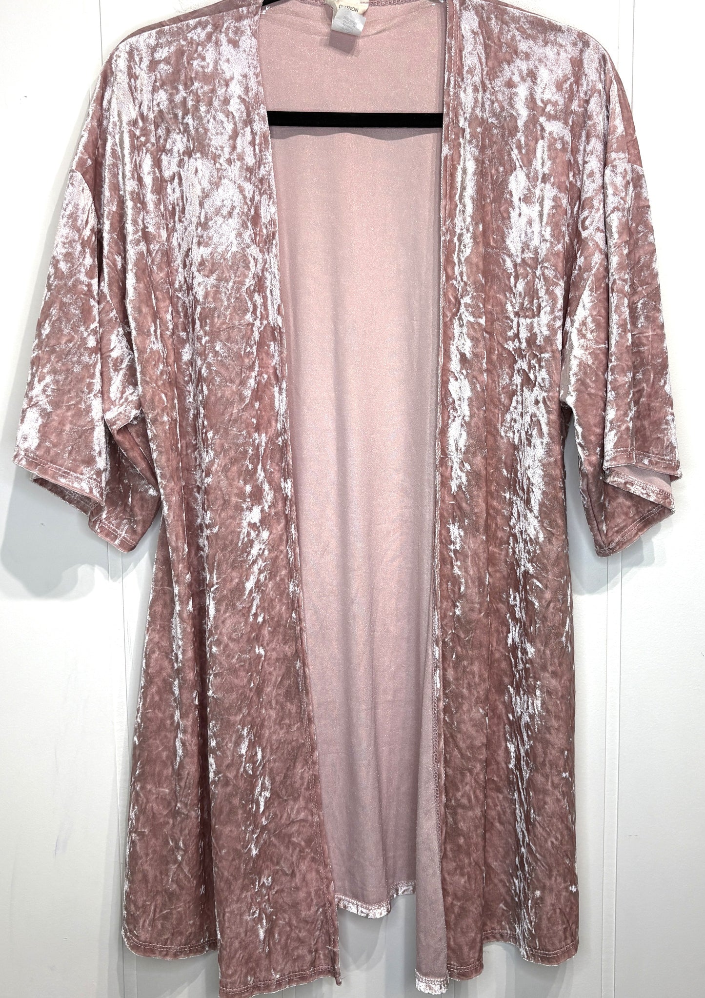 Caution To The Wind Velvet Kimono