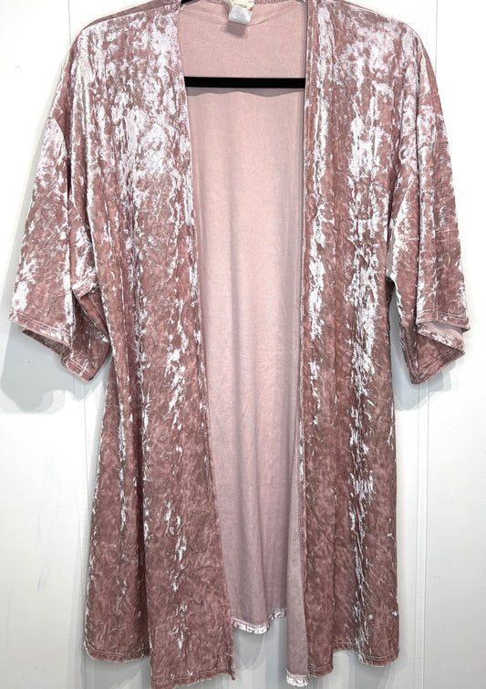 Caution To The Wind Velvet Kimono