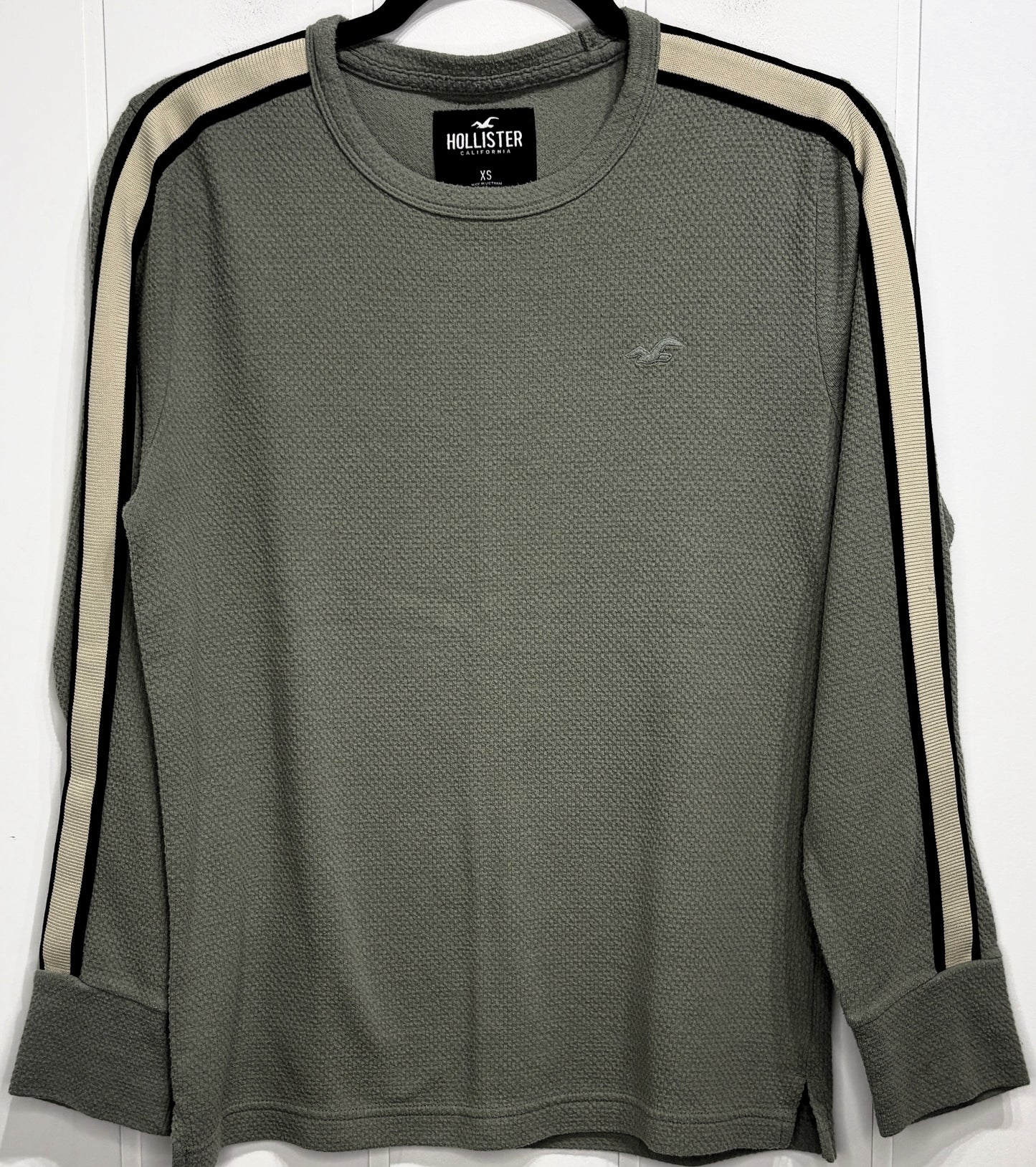 Mens Hollister LS Waffle-knit Shirt