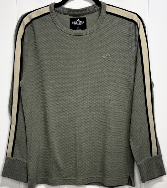 Mens Hollister LS Waffle-knit Shirt