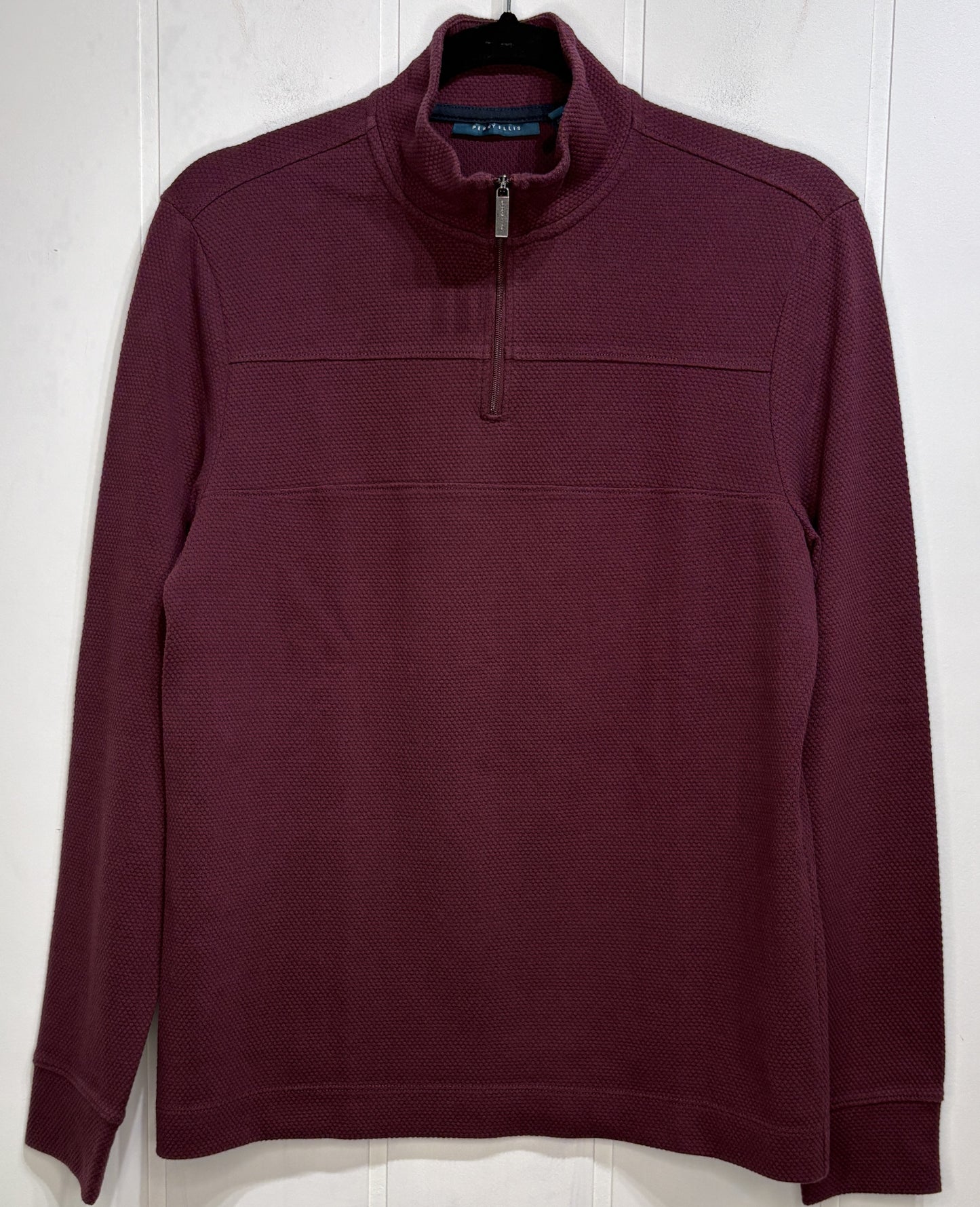 Perry Ellis Waffle-knit Pullover Top