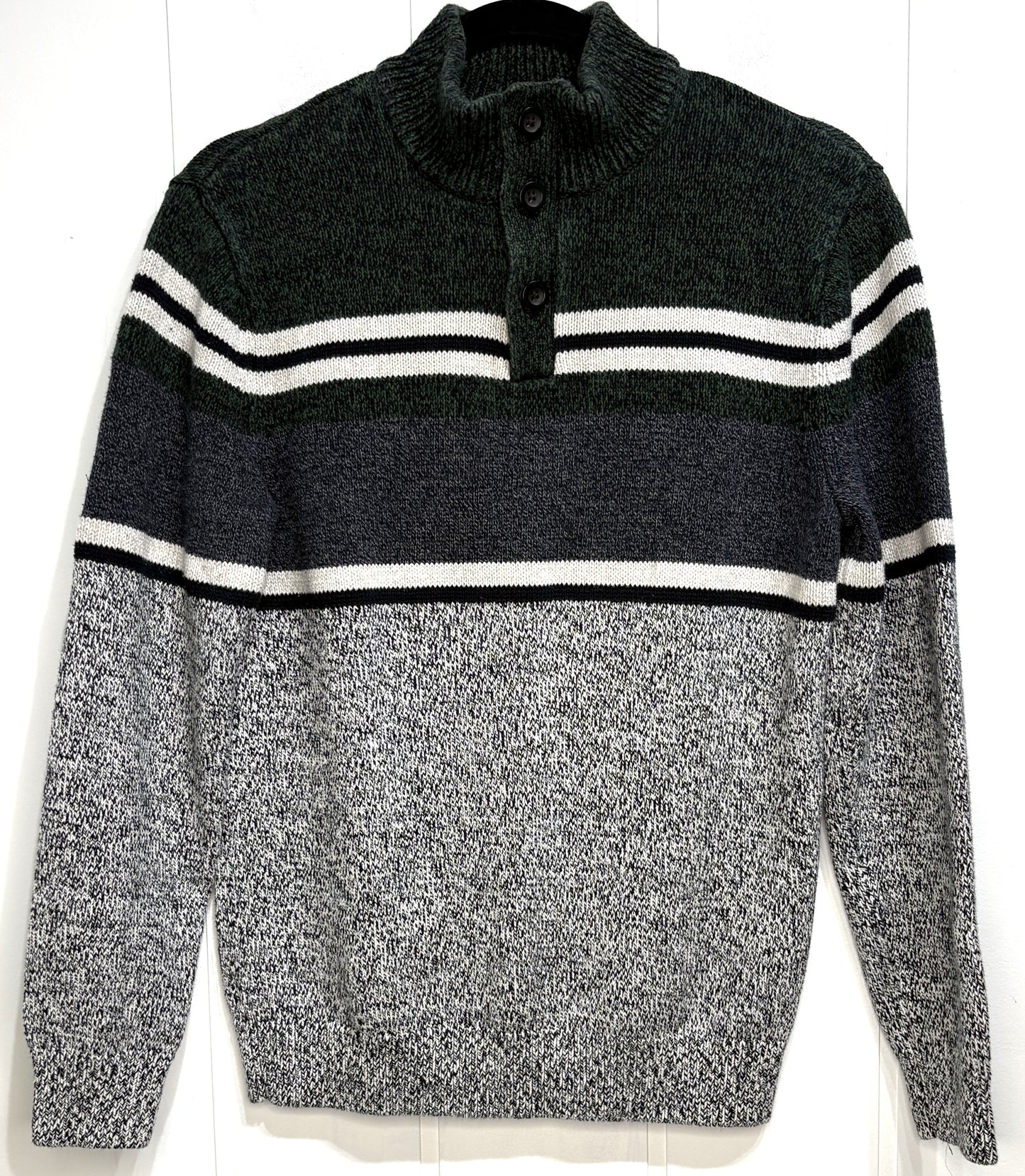 Chaps Button Pullover Sweatshirt