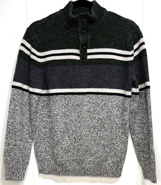 Chaps Button Pullover Sweatshirt