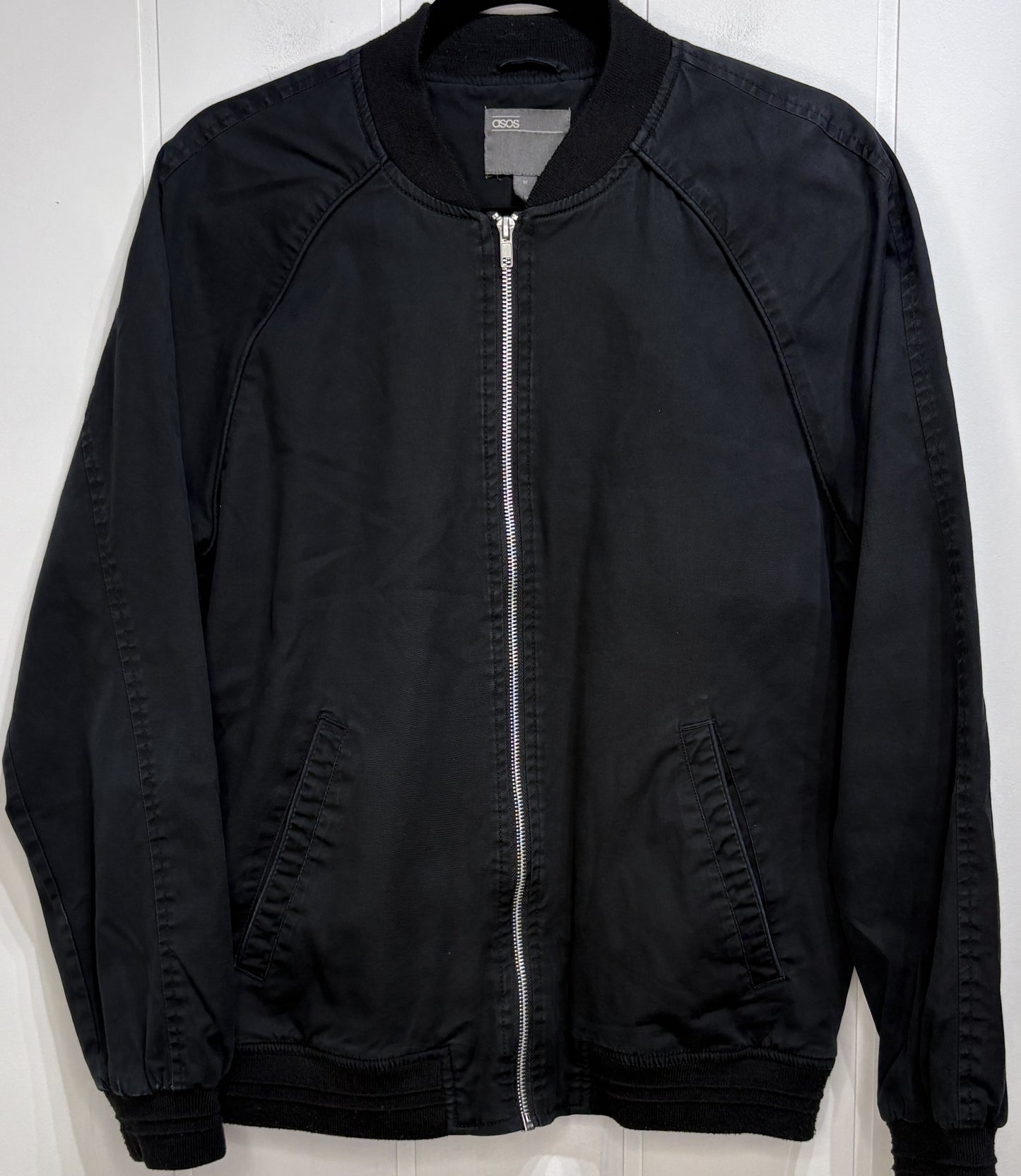 Men's Asos Full Zip Bomber Jacket