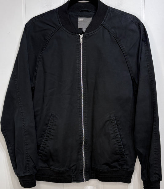 Men's Asos Full Zip Bomber Jacket
