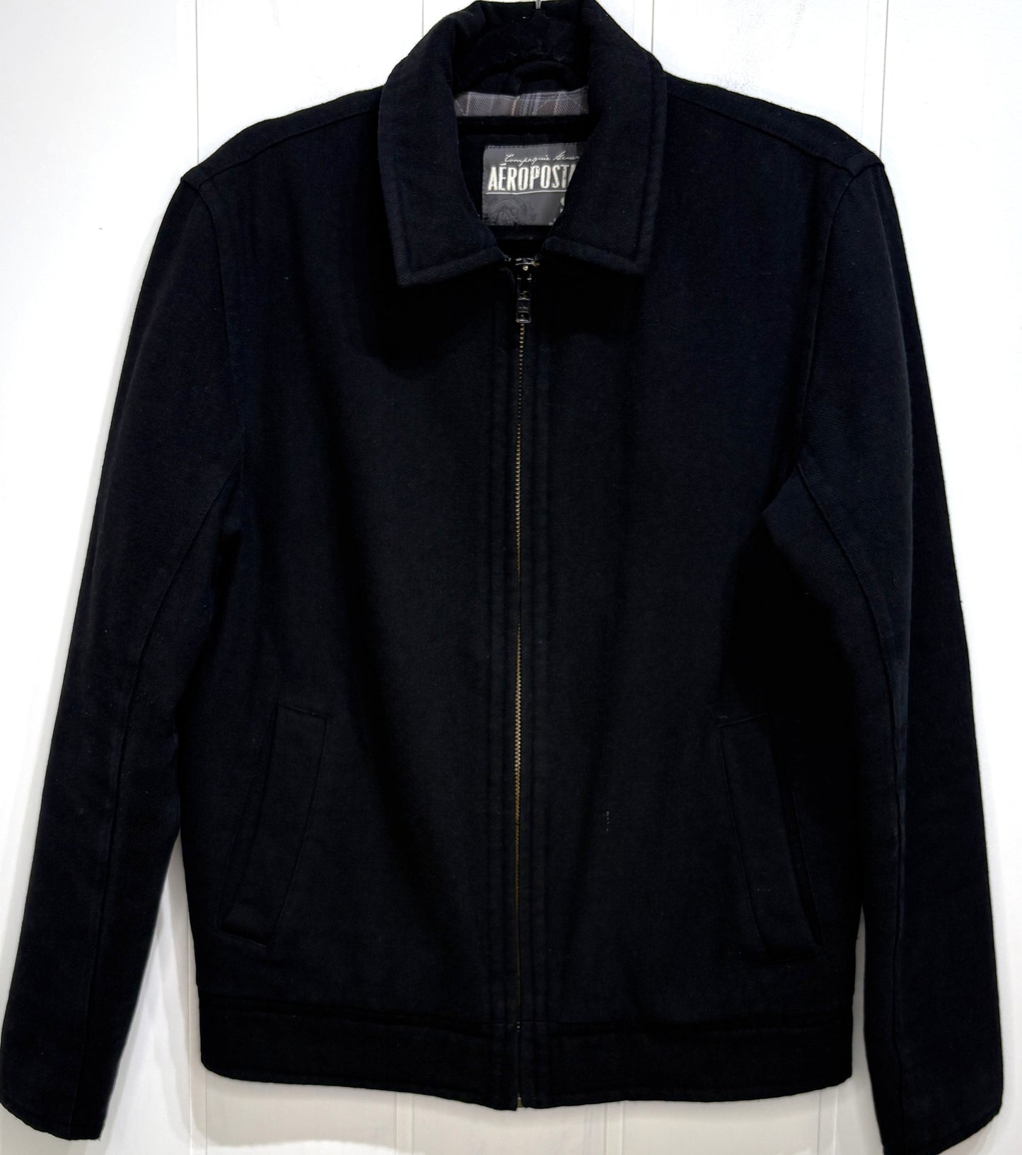 Men's Aeropostale Full Zip Wool Coat