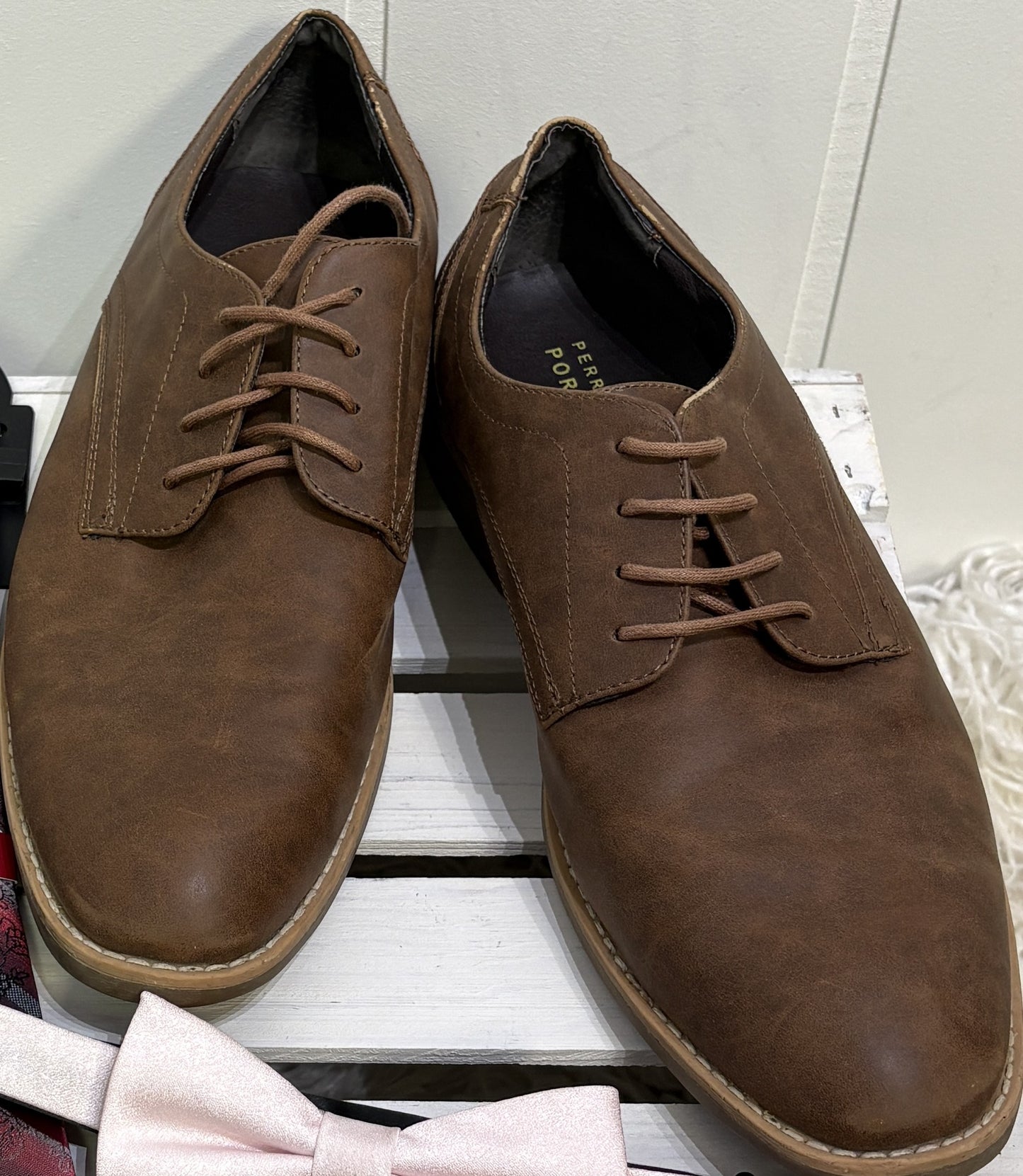Perry Ellis Faux Leather Dress Shoes