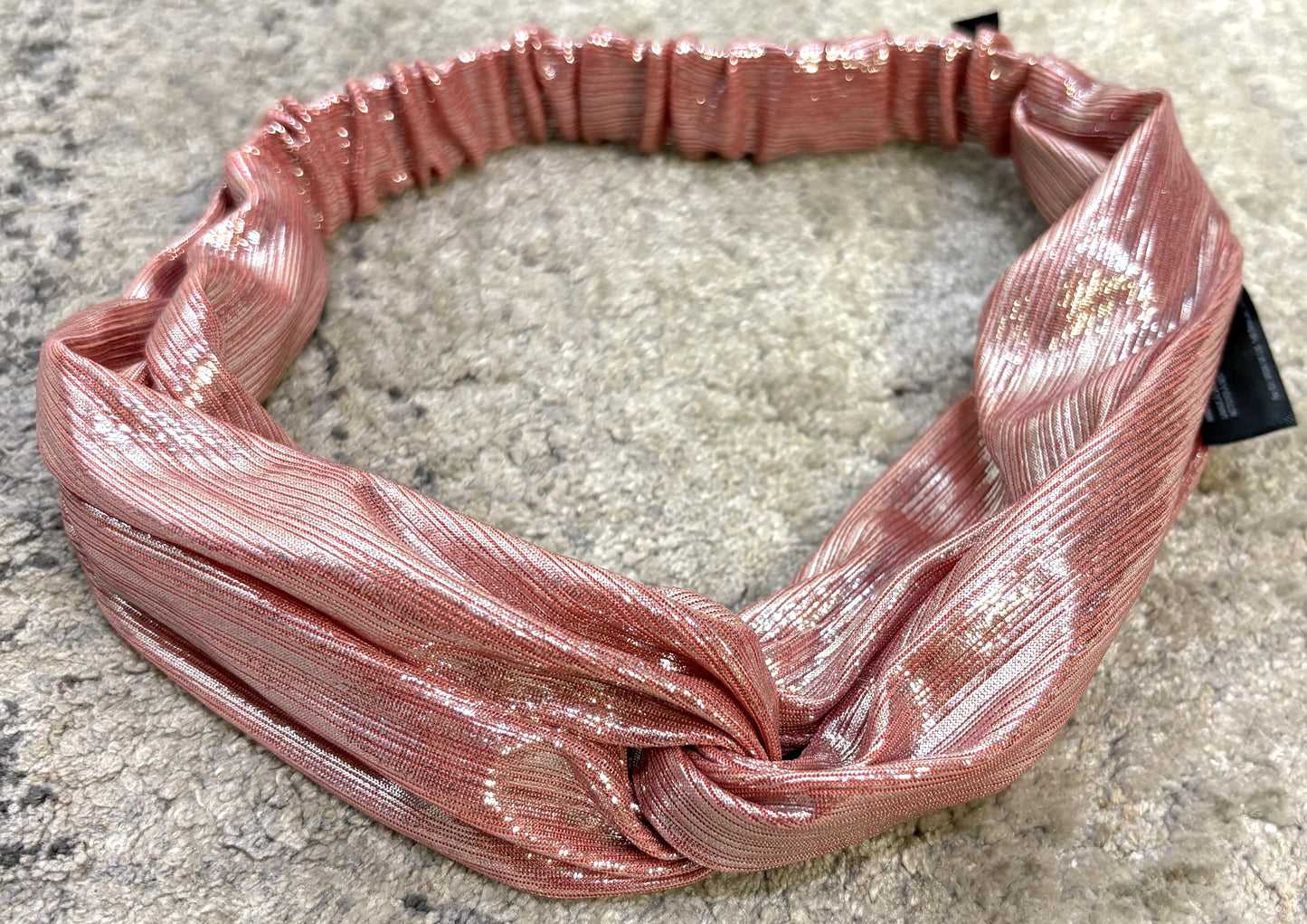 Twist-knot Headband w/Shimmer Stripes