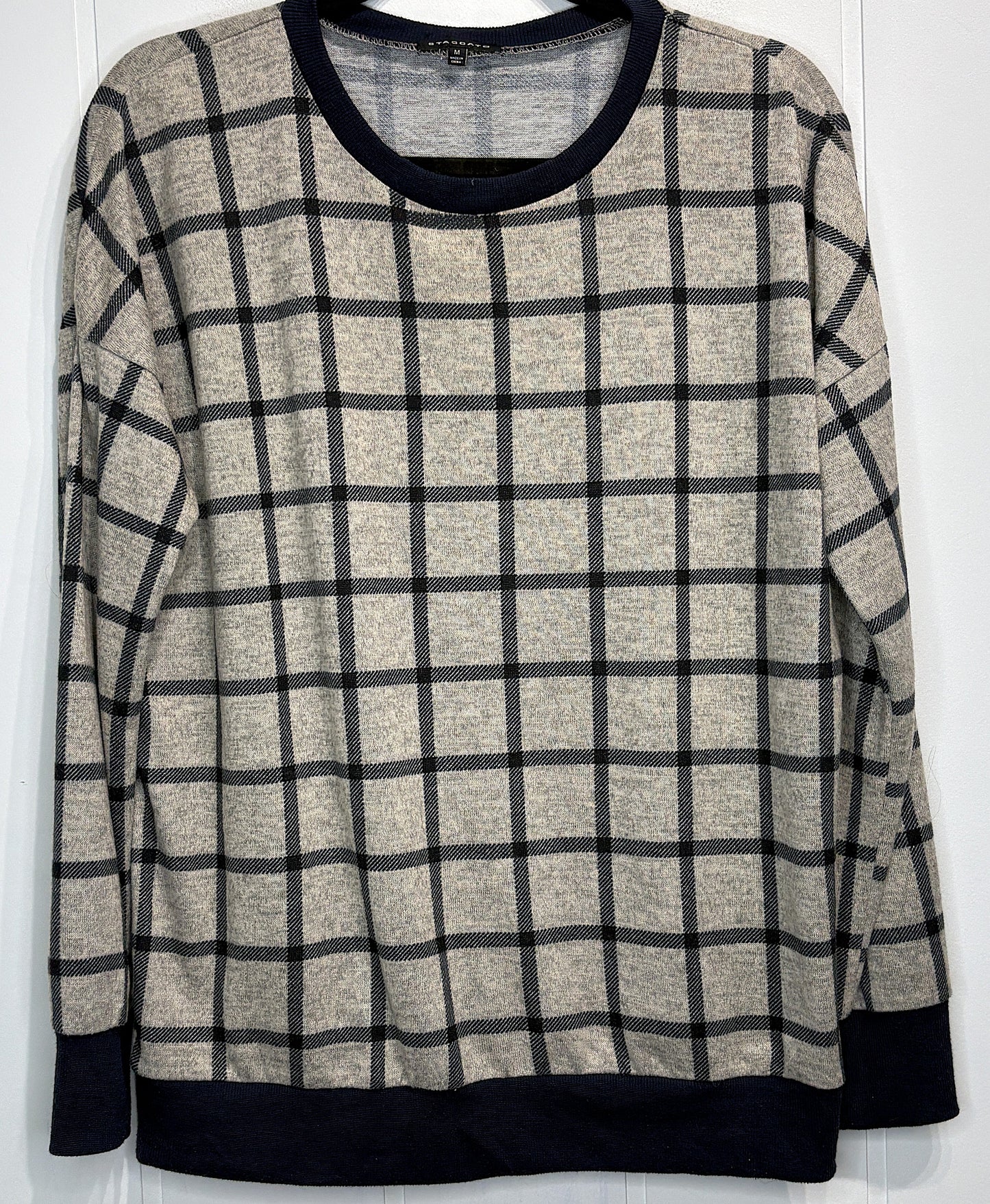 Staccato LS Plaid Sweater