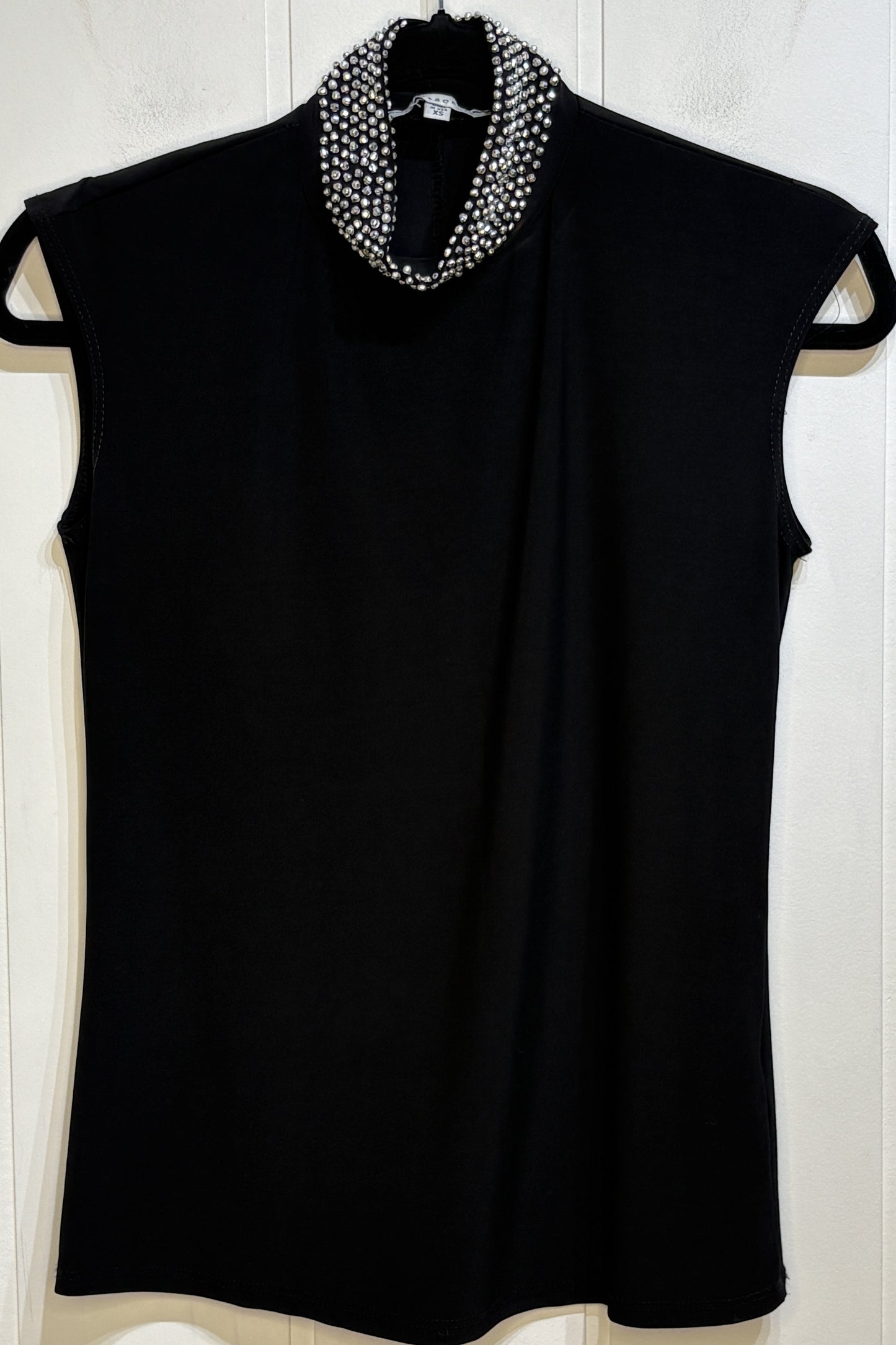 Tash+Sophie Rhinestone Neck Blouse