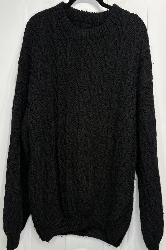 Oversized Chunky Cable Knit Sweater