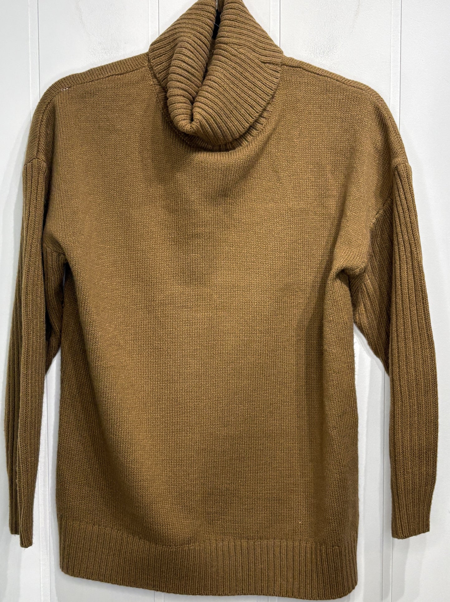 Turtleneck Sweater w/Ribbed Sleeves