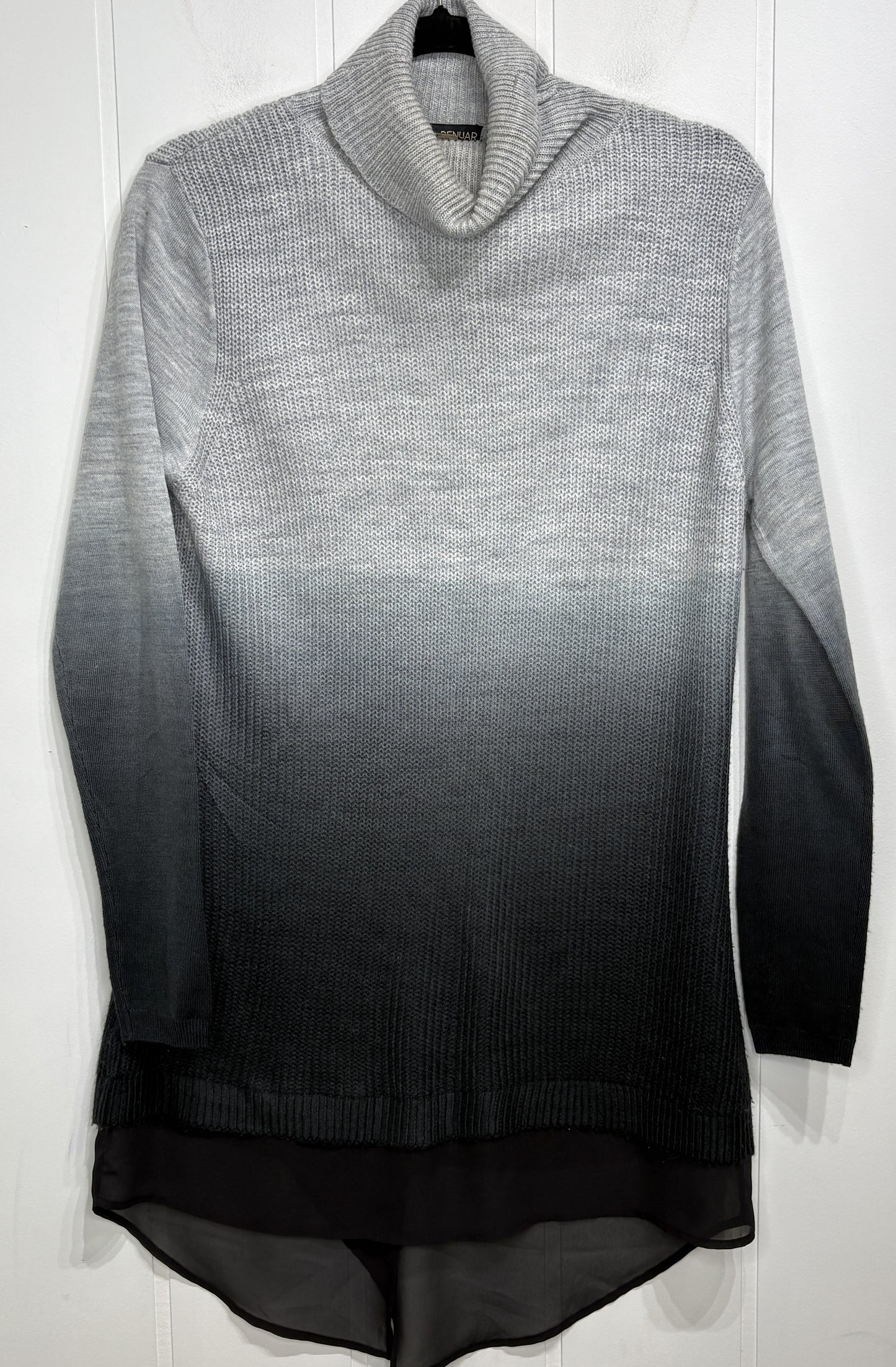 Renuar Sheer Hem Tunic Sweater