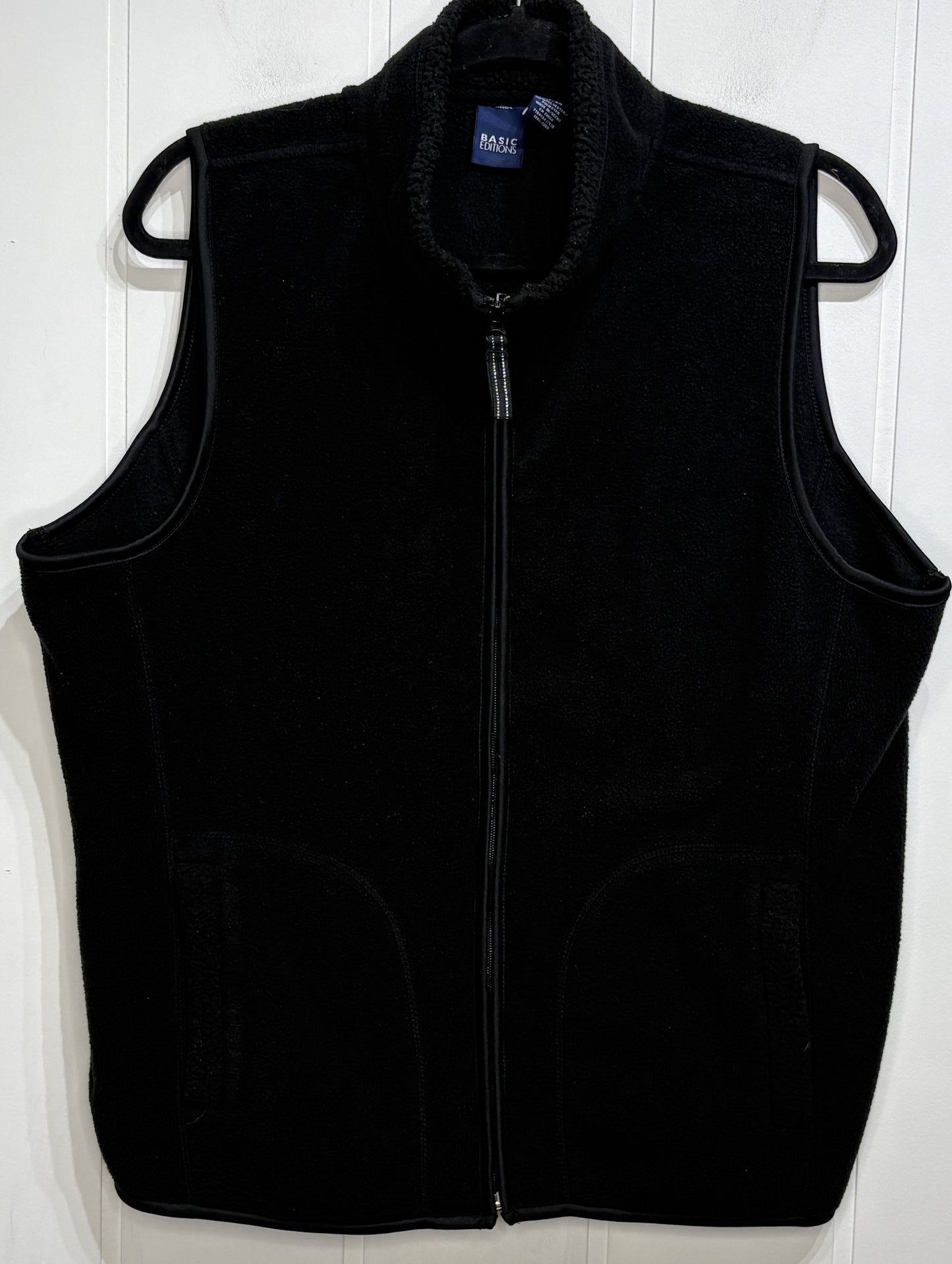 Basic Editions Full Zip Fleece Vest