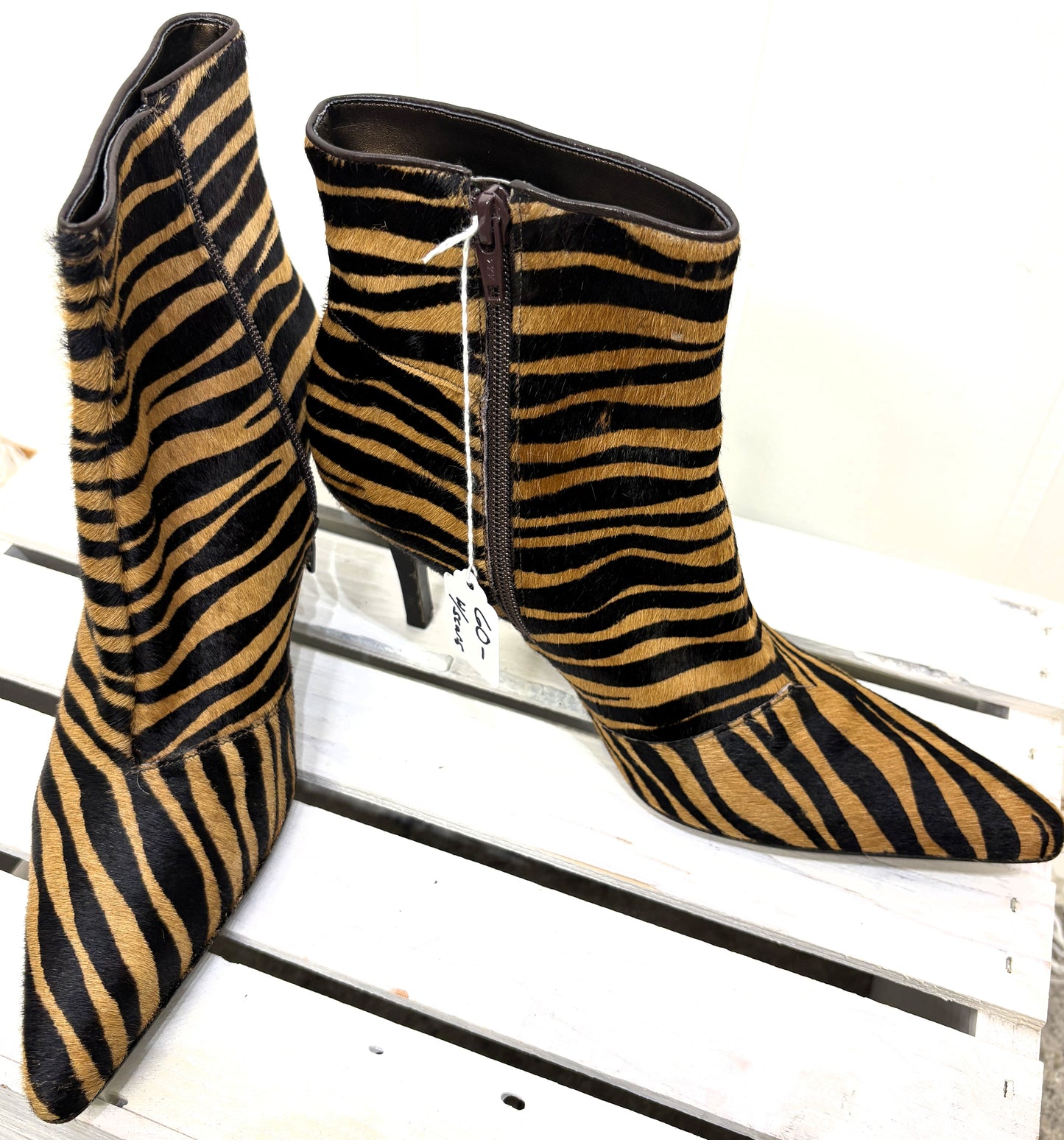 Antonio Melani Zebra Print Booties