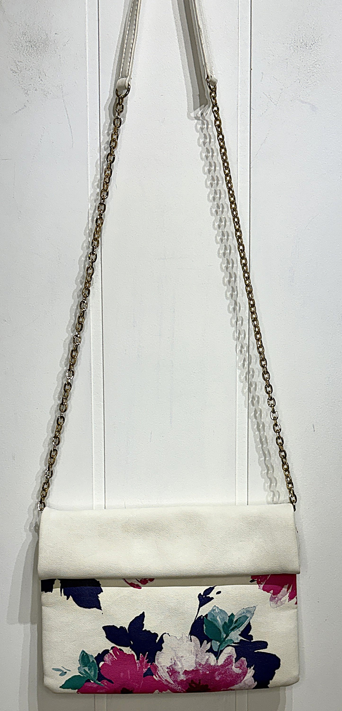 Madison West Foldover Flwr Purse