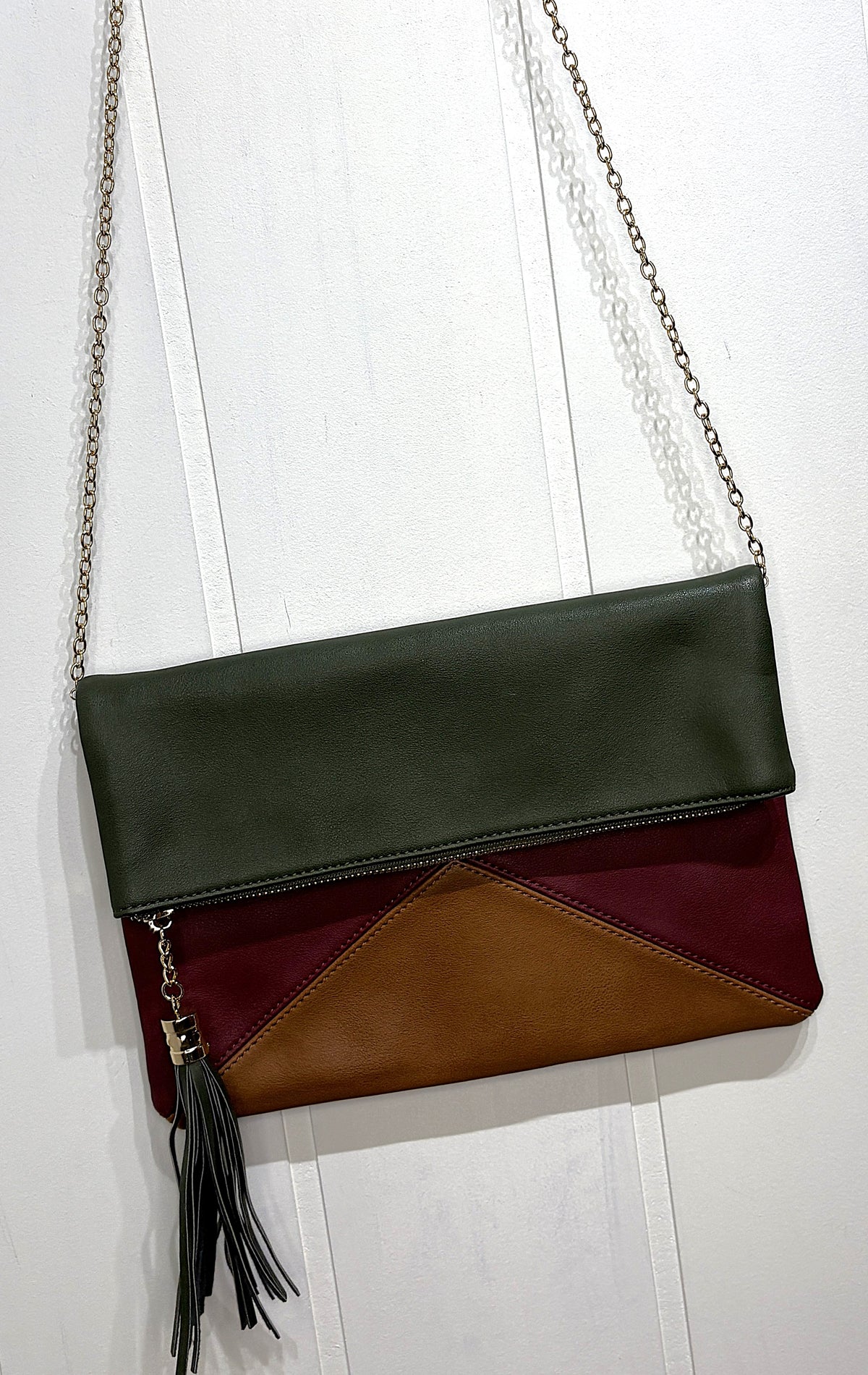 Bam Forever Foldover Purse w/Tassel