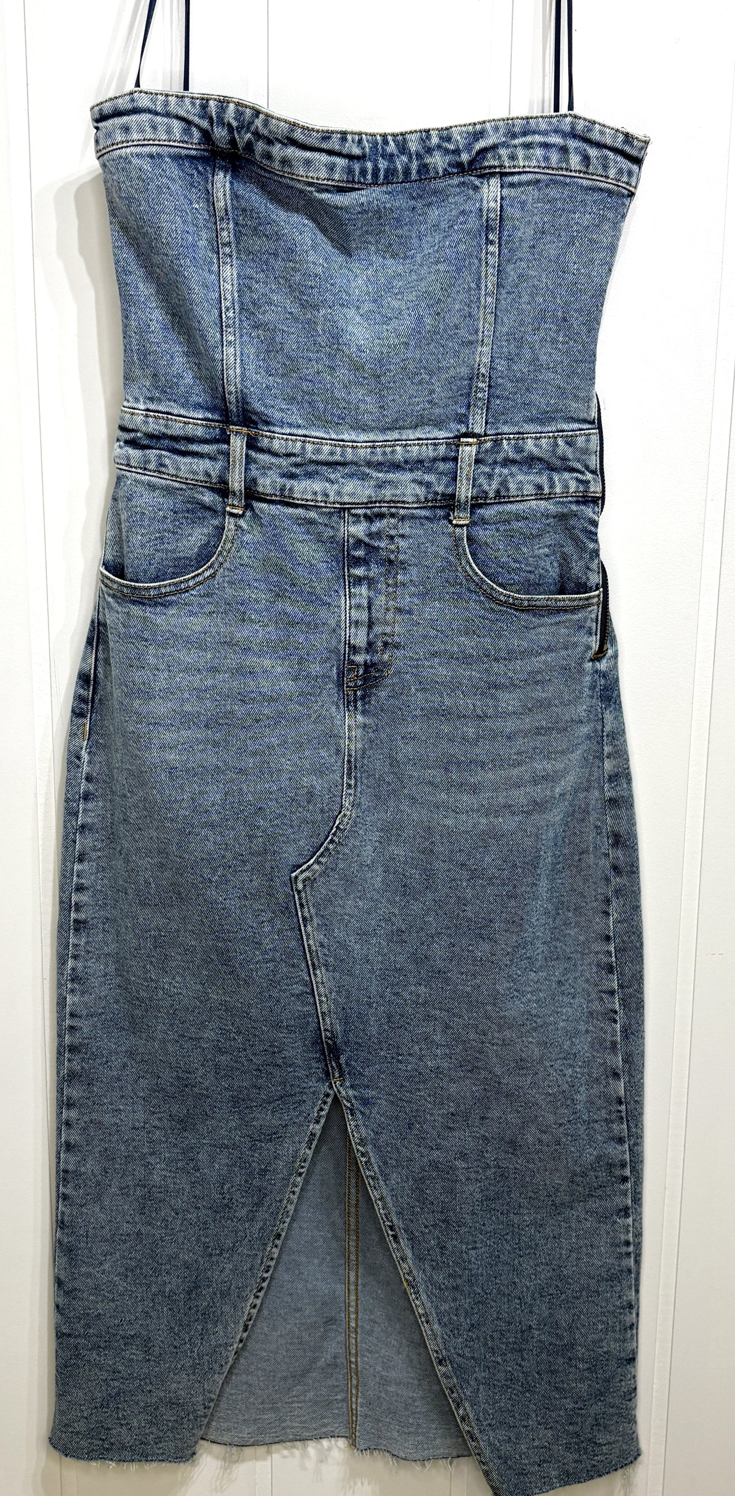 GB Strapless Denim Dress
